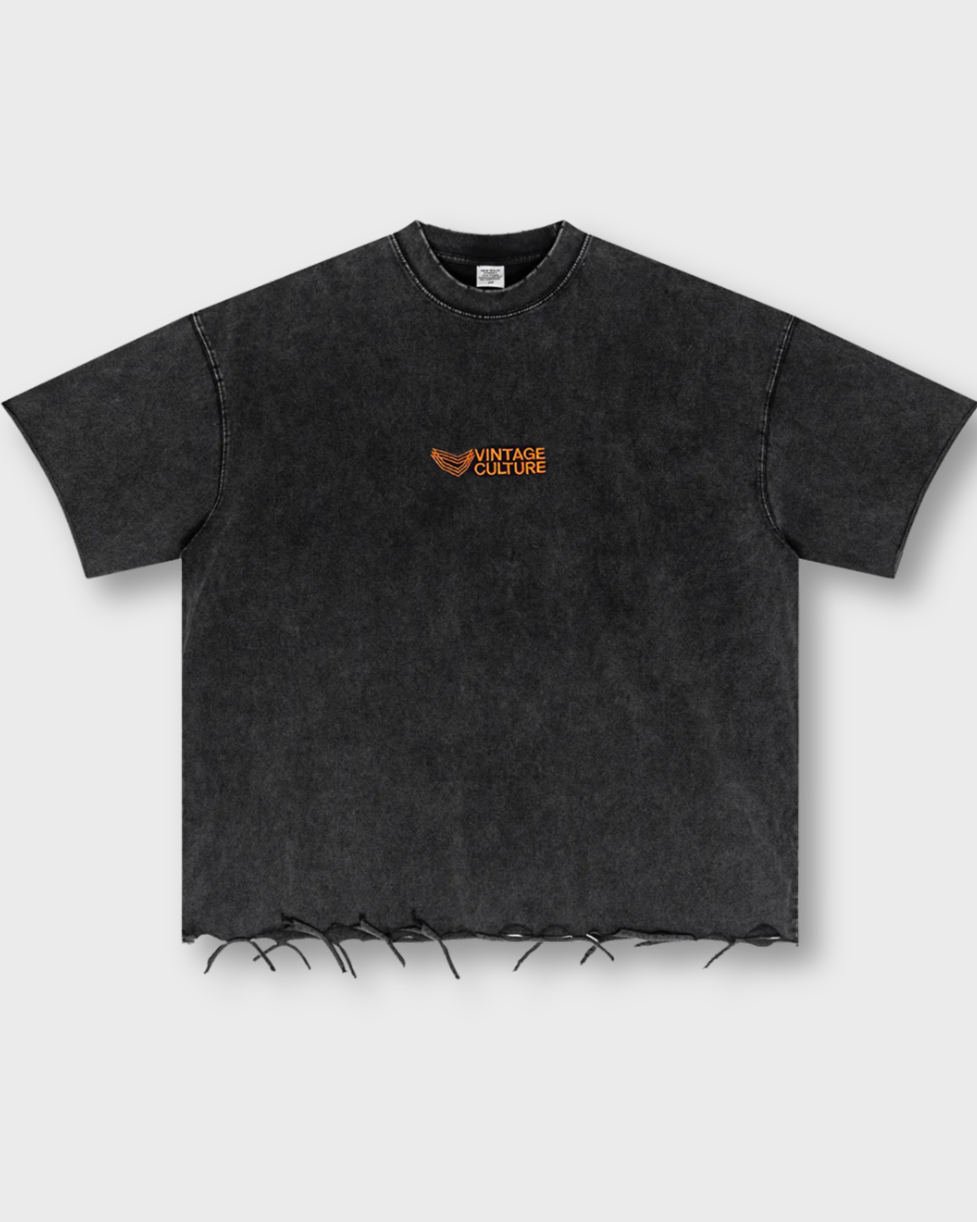 PRE-ORDER VINTAGE CULTURE X VON DUTCH LOVES DISTRESSED BLACK & ORANGE T-SHIRT