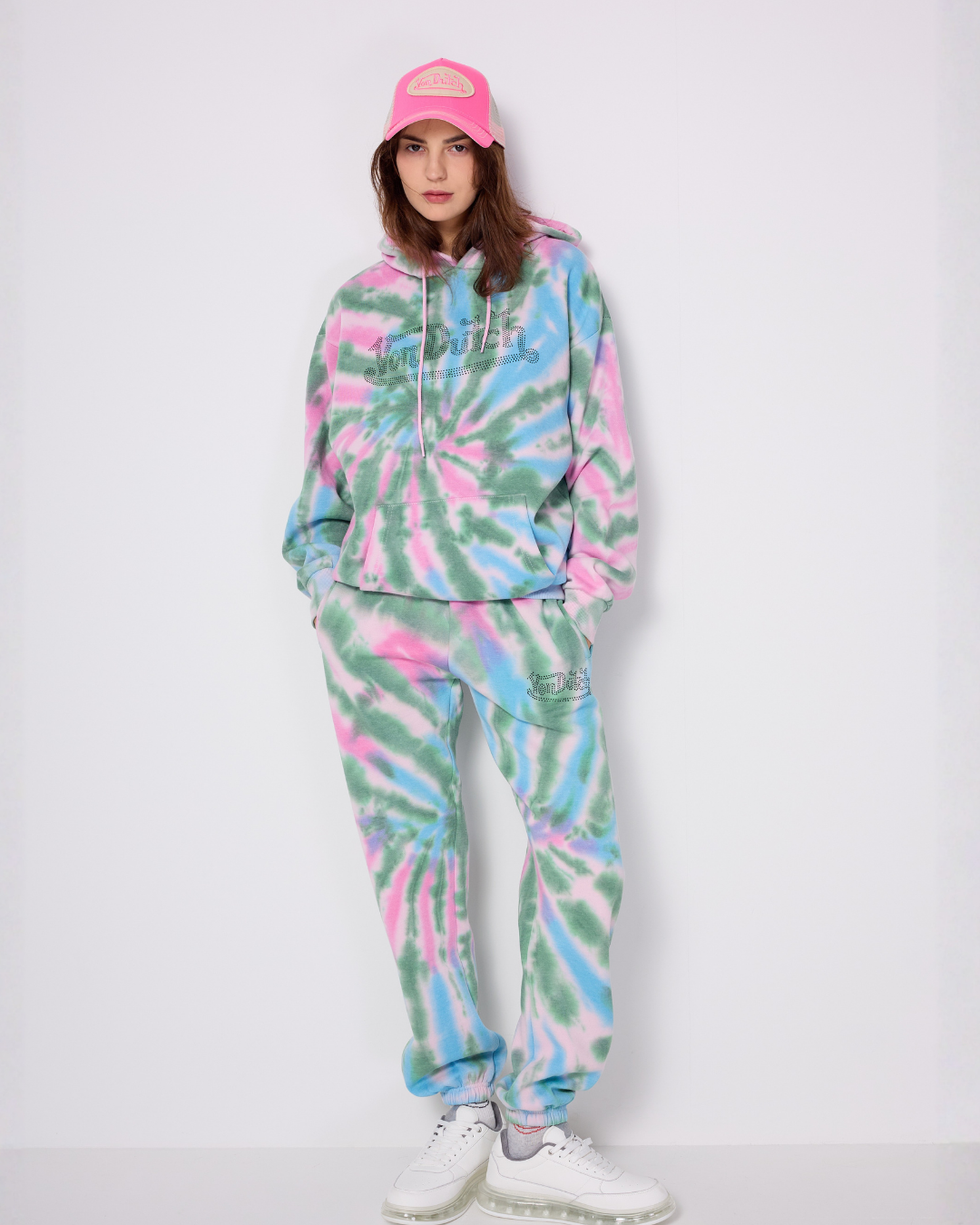 Von Dutch TIE-DYE DIAMONTE HOODIE
