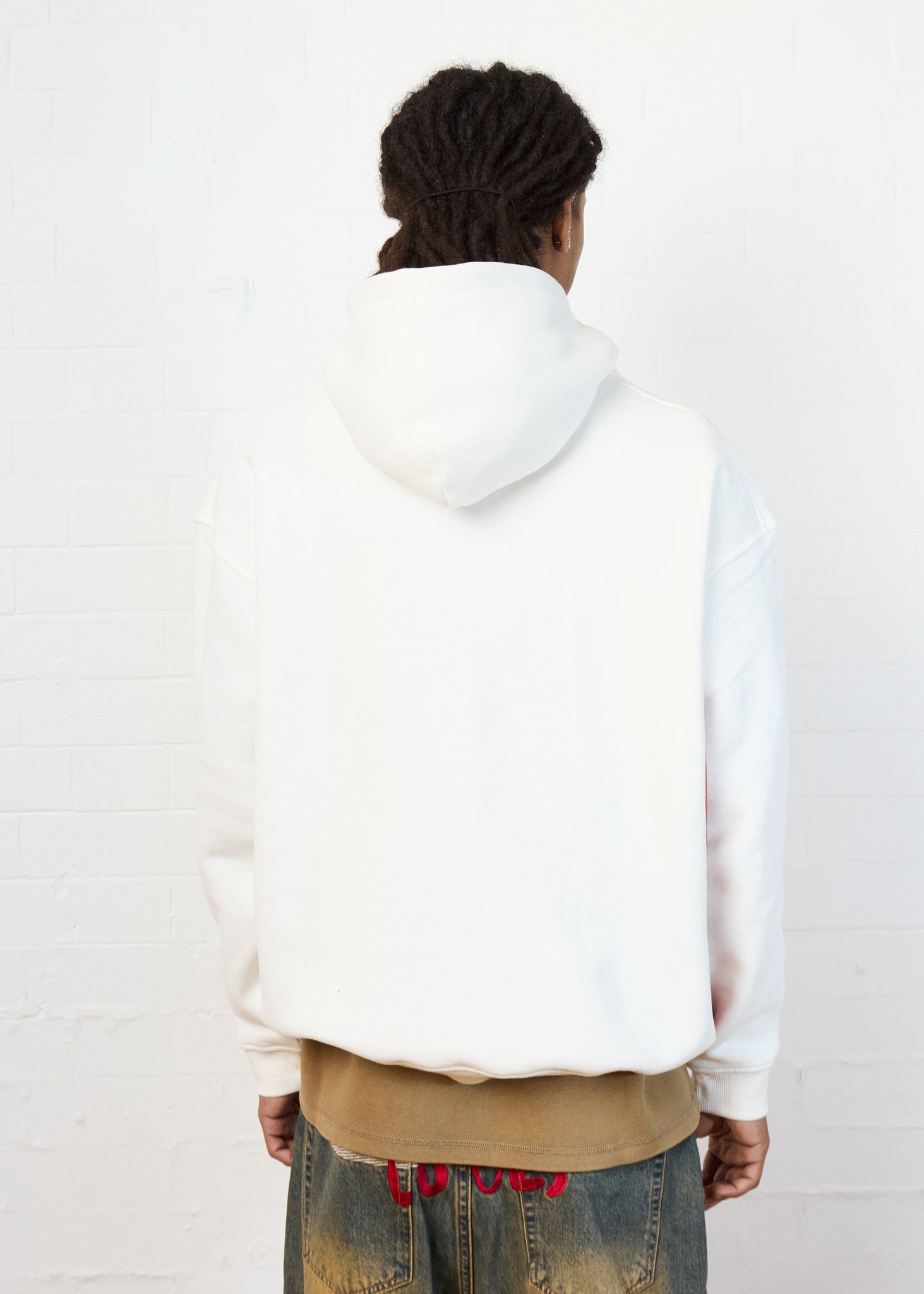 BROKEN HEART HOODIE (OVERSIZE WHITE)