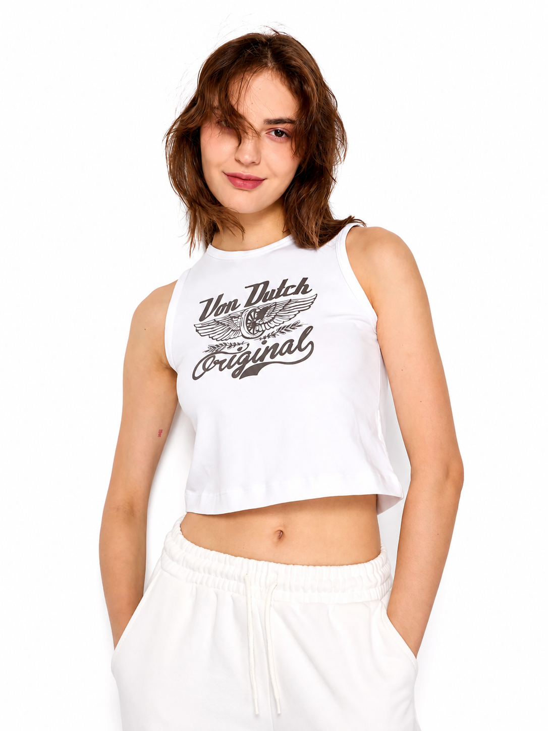 WINGED TYRE TANK (WHITE)