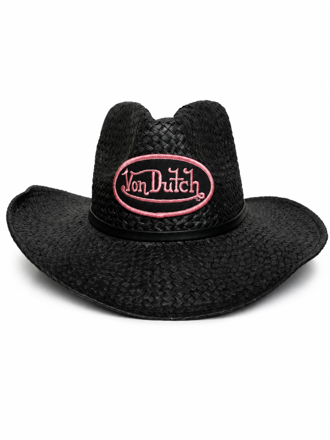 Von Dutch PINK LOGO PATCH Cowboy Hat