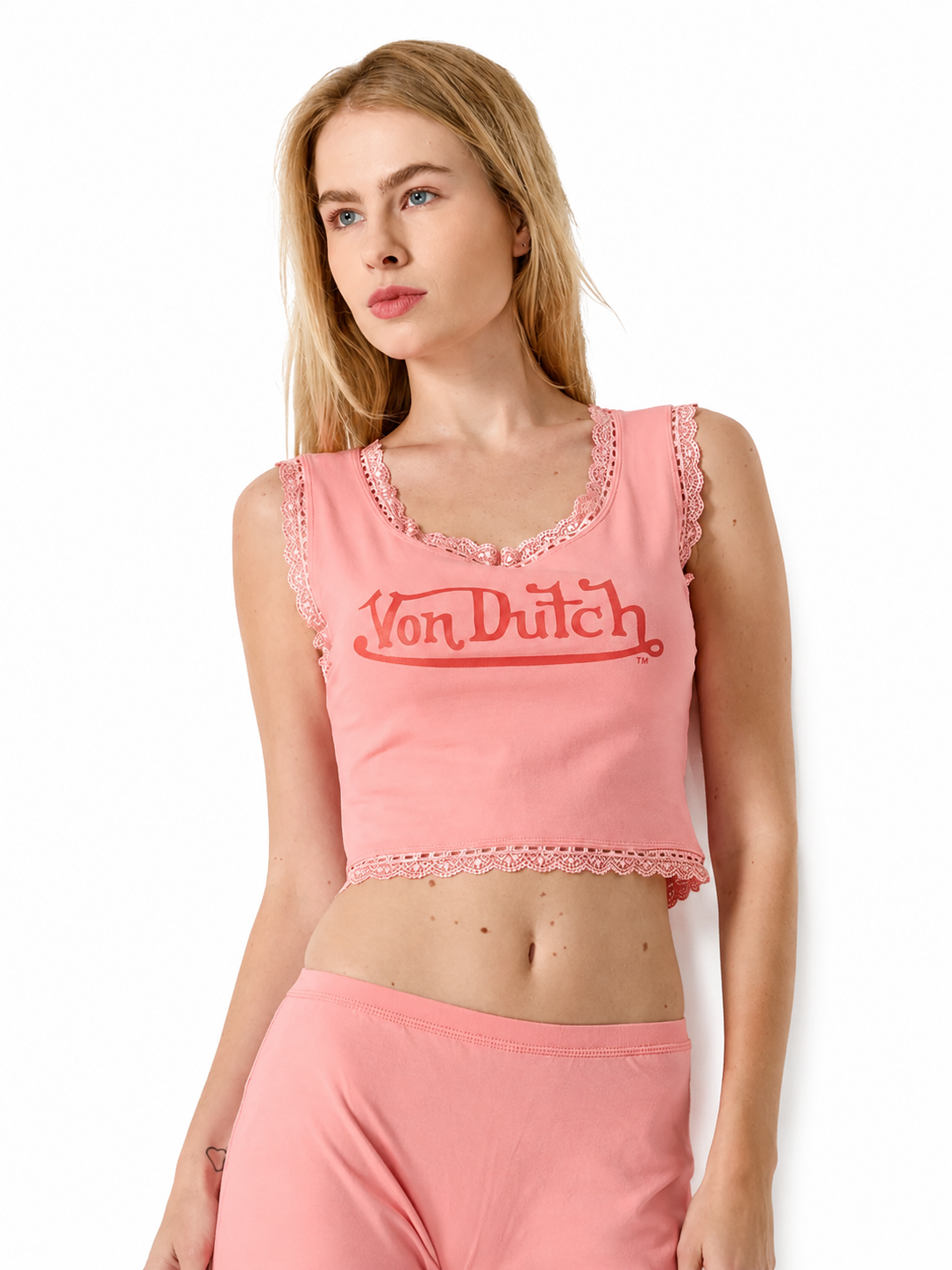 Von Dutch CORAL SLEEPSET TOP