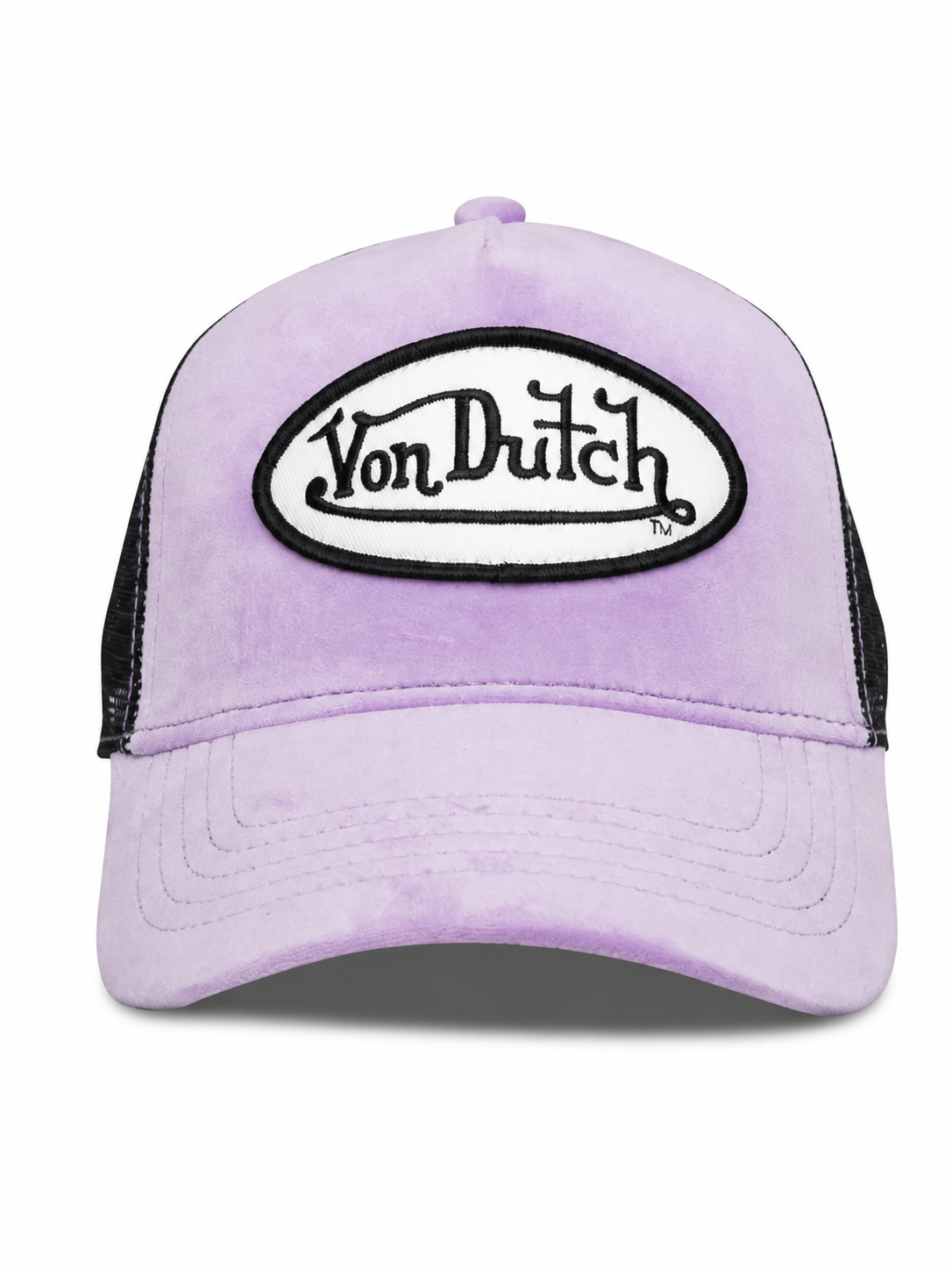 Von Dutch PLUM DUST VELVET TRUCKER HAT