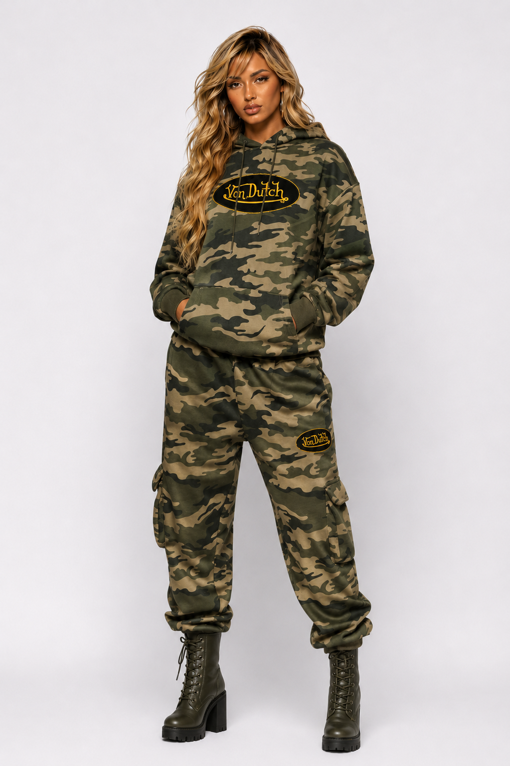 CAMO PATCH HOODIE (UNISEX)