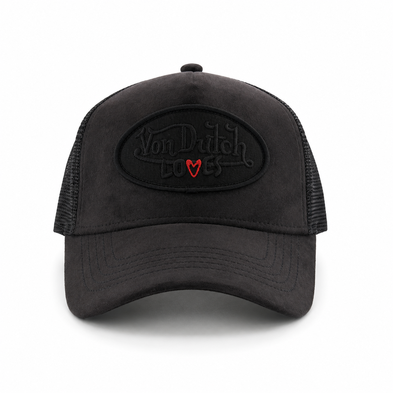VON DUTCH LOVES BLACK VELVET Snapback Trucker Hat