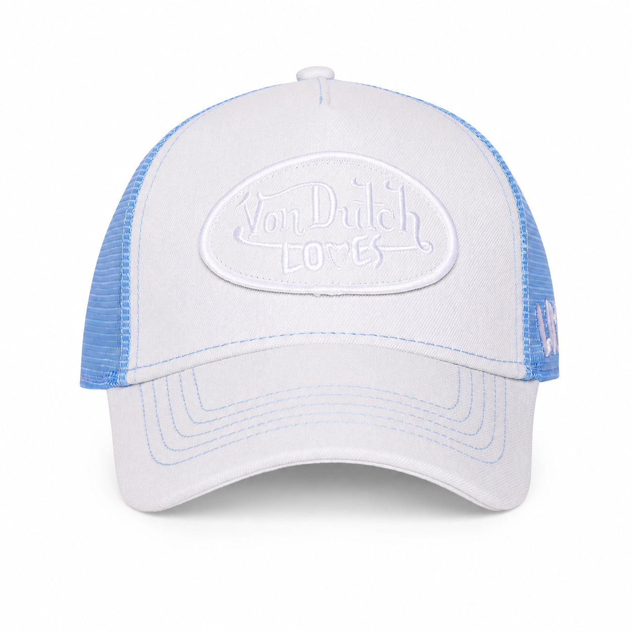 Von Dutch DENIM ON DENIM LT BLUE TRUCKER HAT