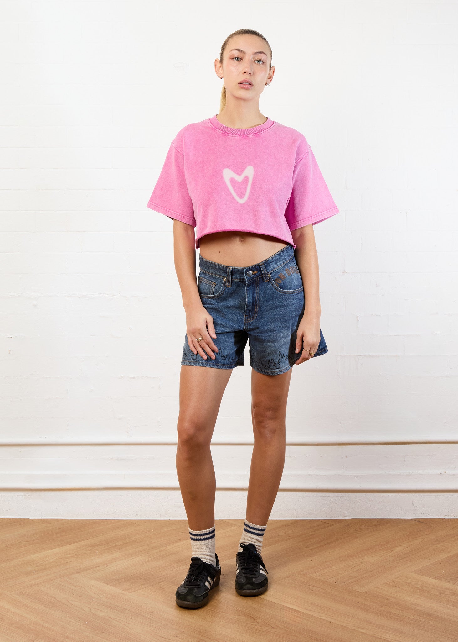 CROPPED "BABY" T (PINK)