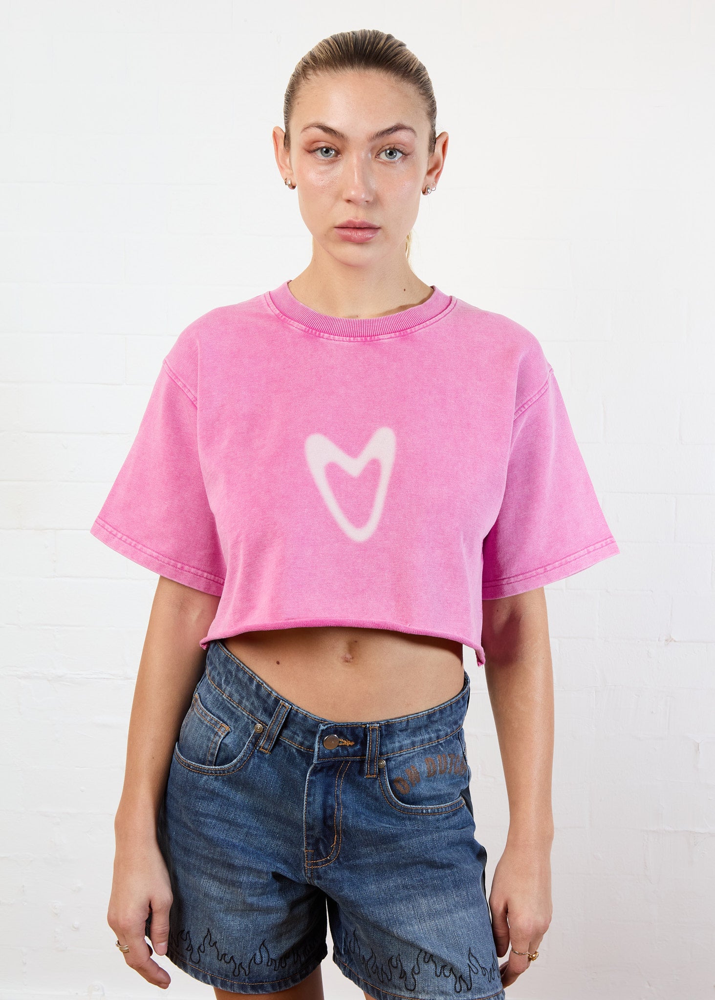 CROPPED "BABY" T (PINK)