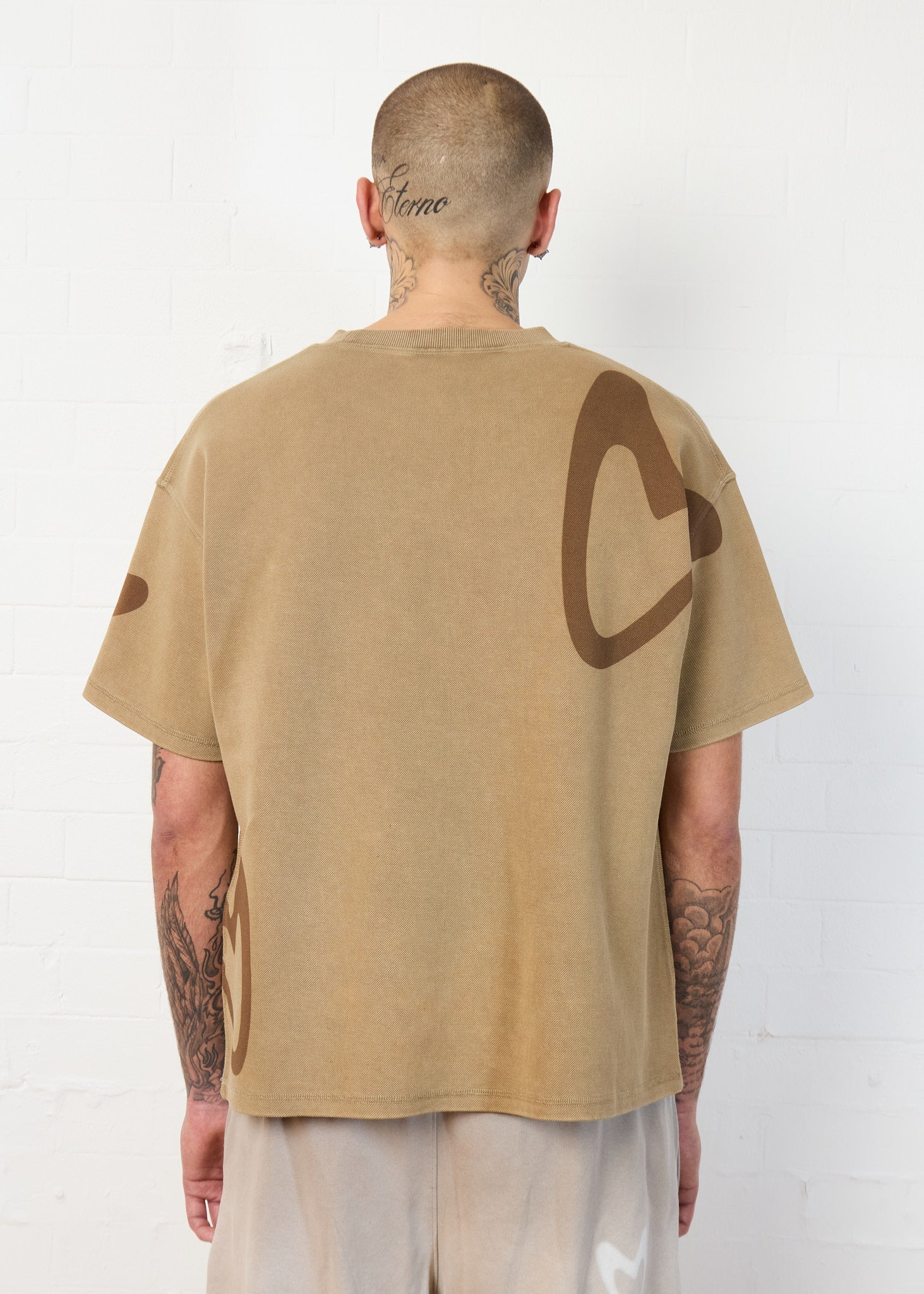 FAUX POCKET TEE (CAMEL)