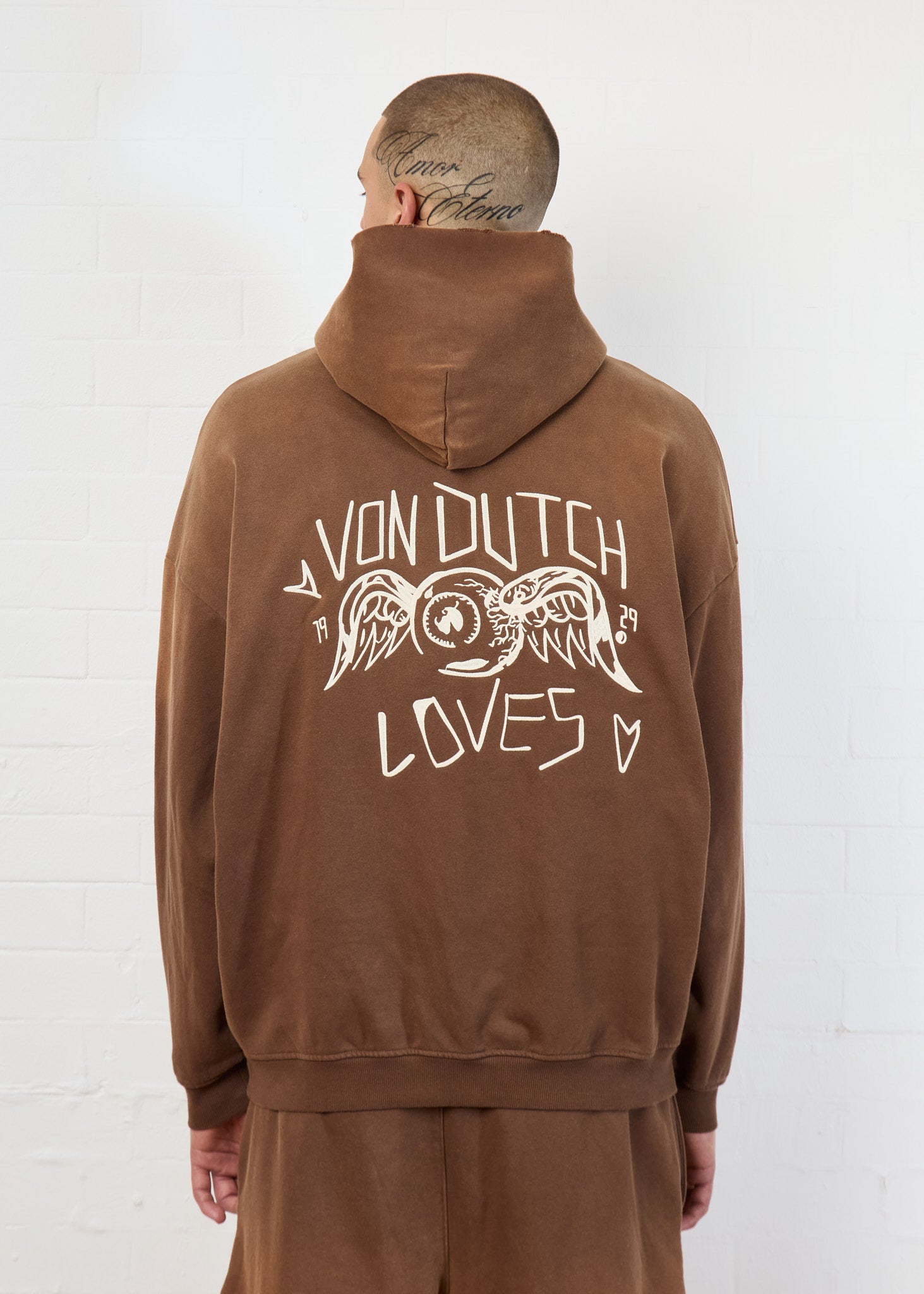 FLYING EYE HOODIE (OVERSIZE BROWN)