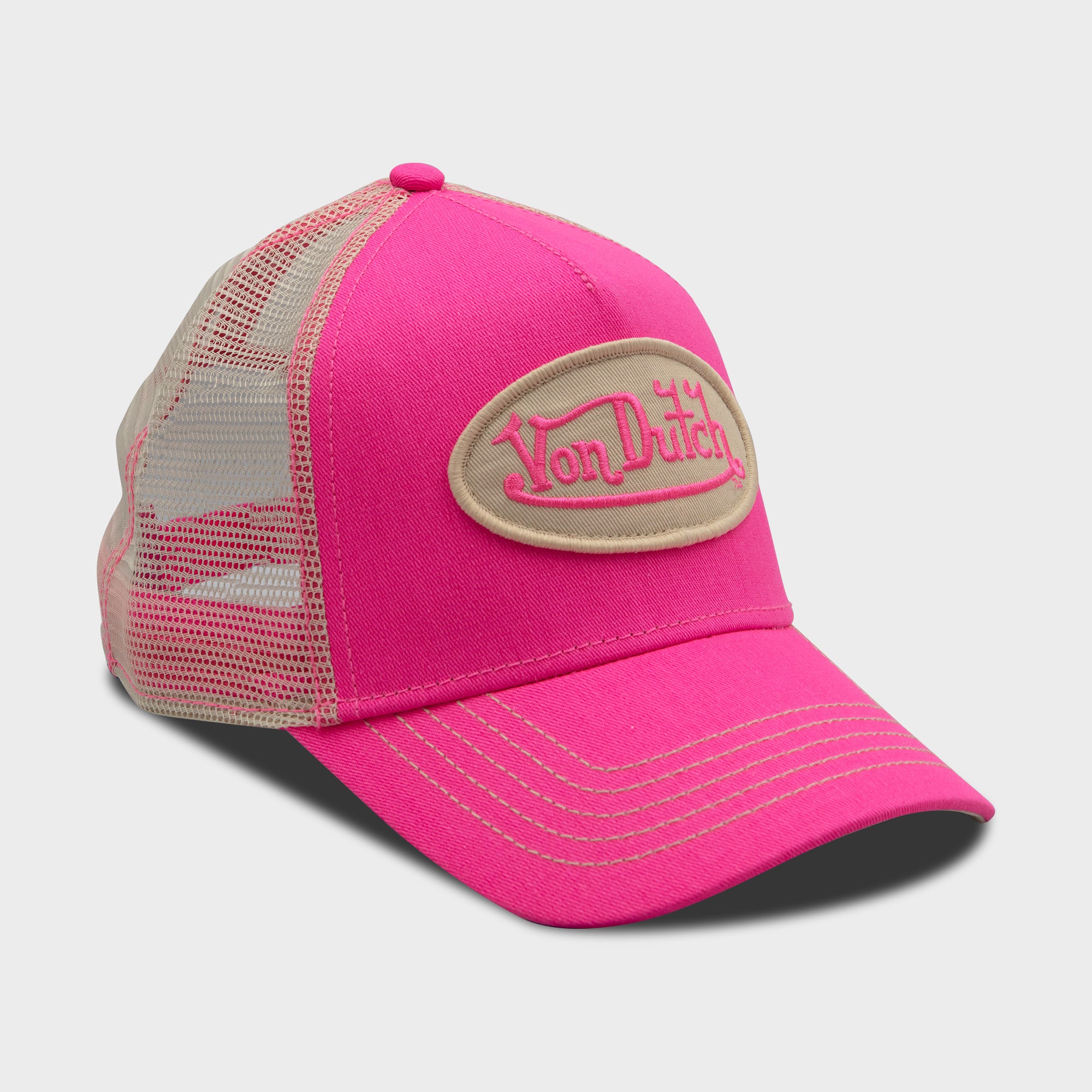 HOT PINK CLASSIC LOGO TRUCKER