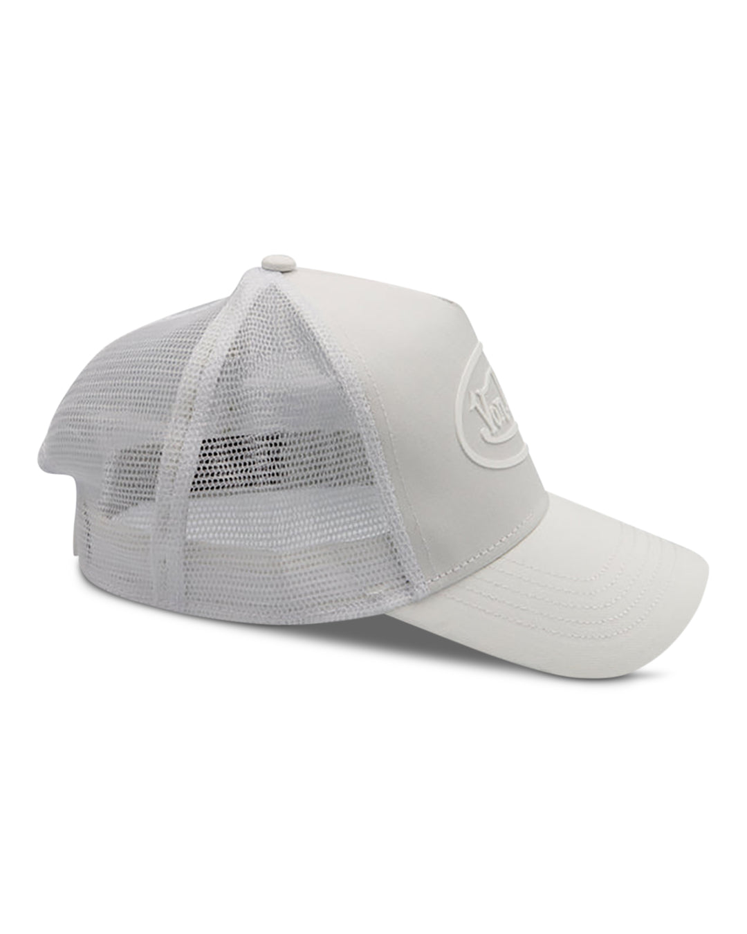 Von Dutch PURE WHITE 3D LOGO Trucker Hat