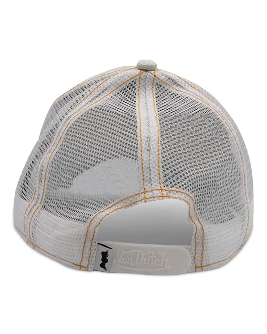 Von Dutch BLING TRUCKER HAT in Pale Bleach Denim