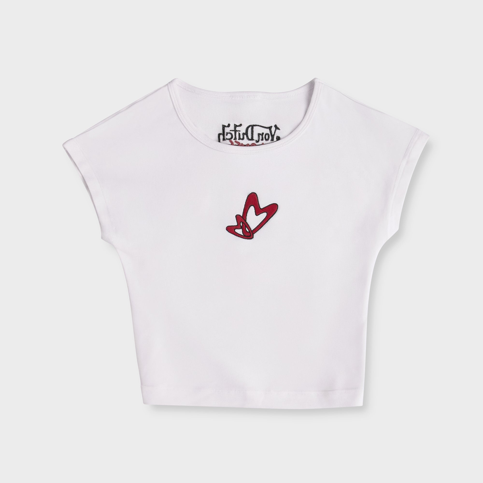 TWO HEARTS "BABY" T (WHITE)