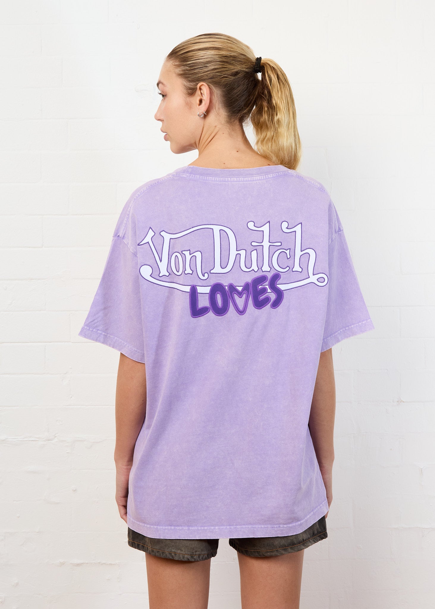 THREE LOVES SWEAT TEE (PURPLE)