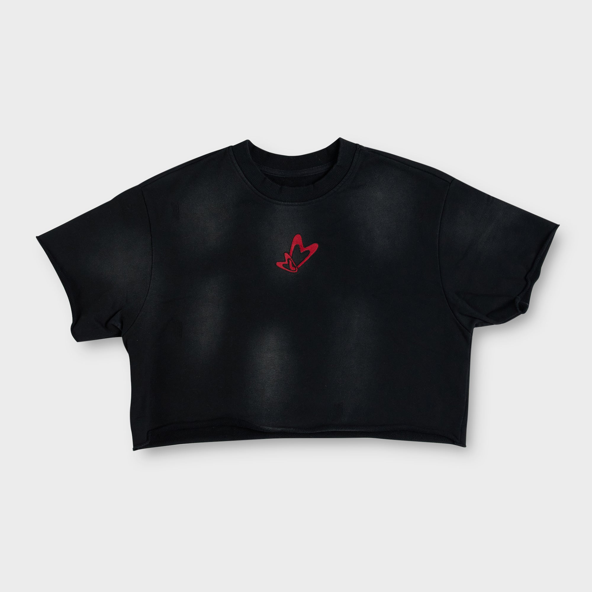 CROPPED "BABY" T (BLACK)
