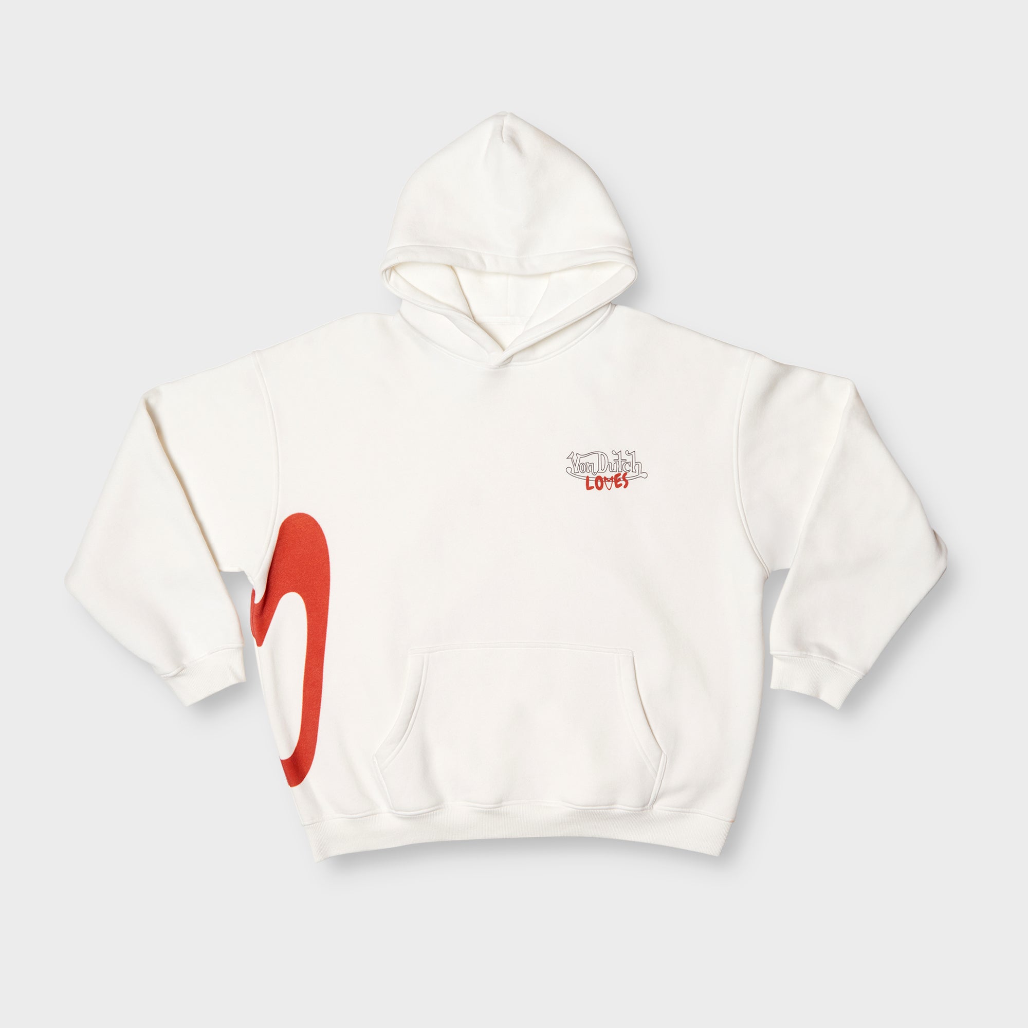 BROKEN HEART HOODIE (OVERSIZE WHITE)