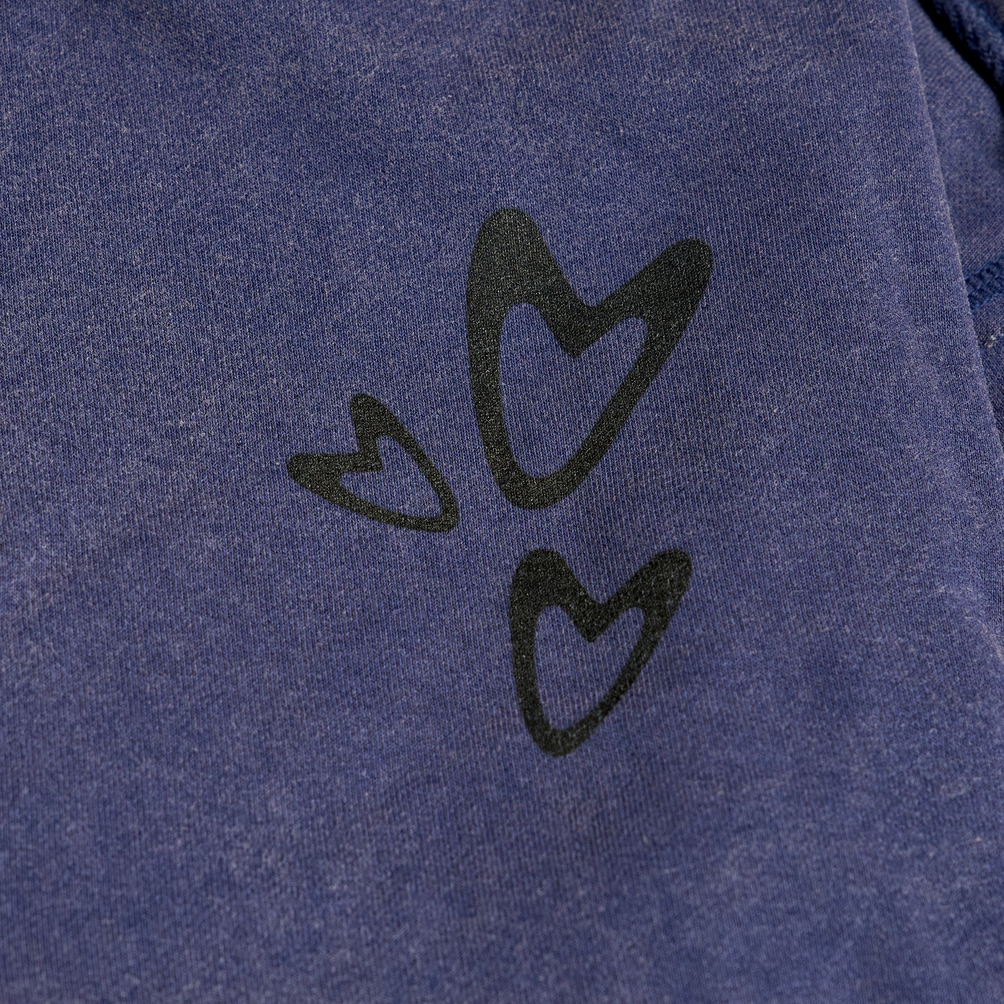 ZIP-UP FACE HOODIE (OVERSIZE NAVY)