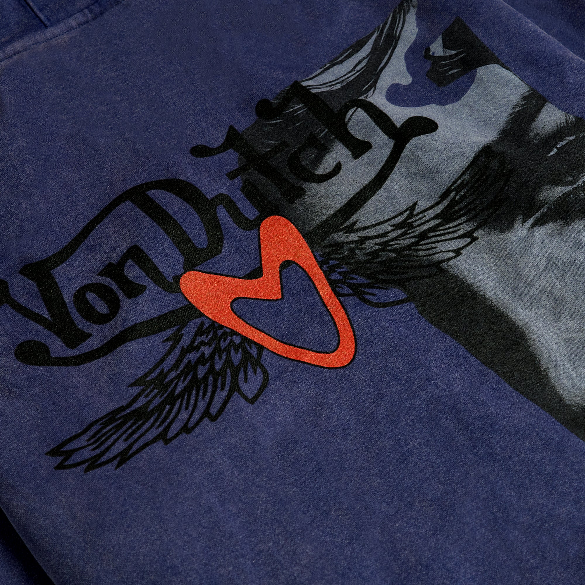 ZIP-UP FACE HOODIE (OVERSIZE NAVY)