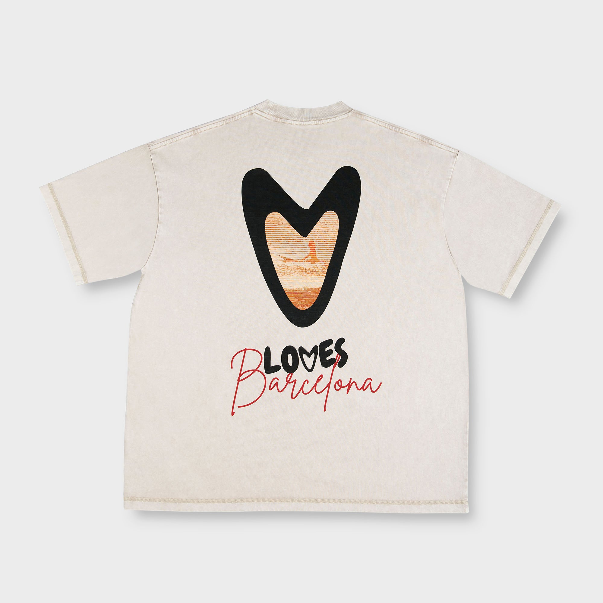 LOVES BARCELONA SURFER T SHIRT (WHITE)