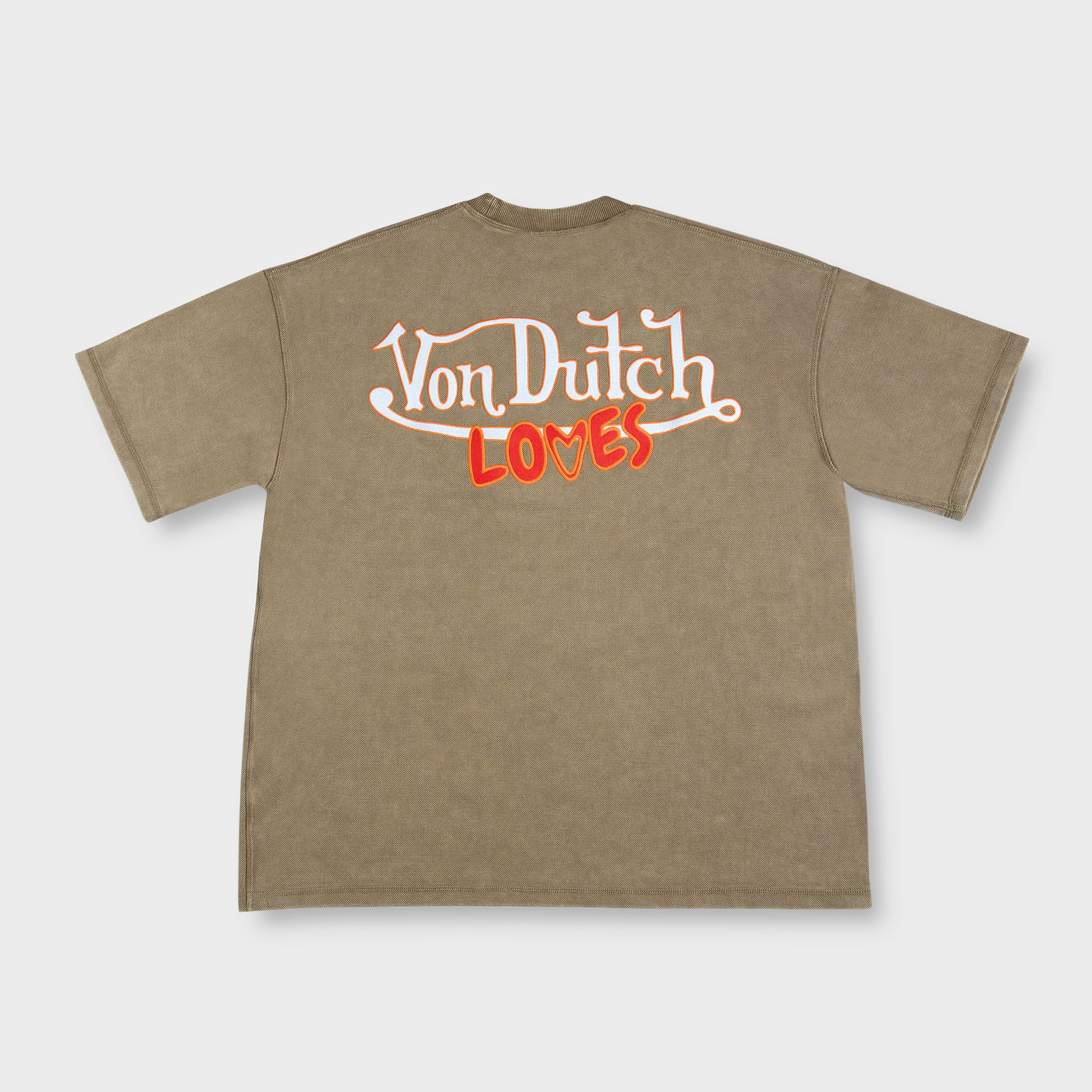 THREE LOVES TEE ( BROWN)