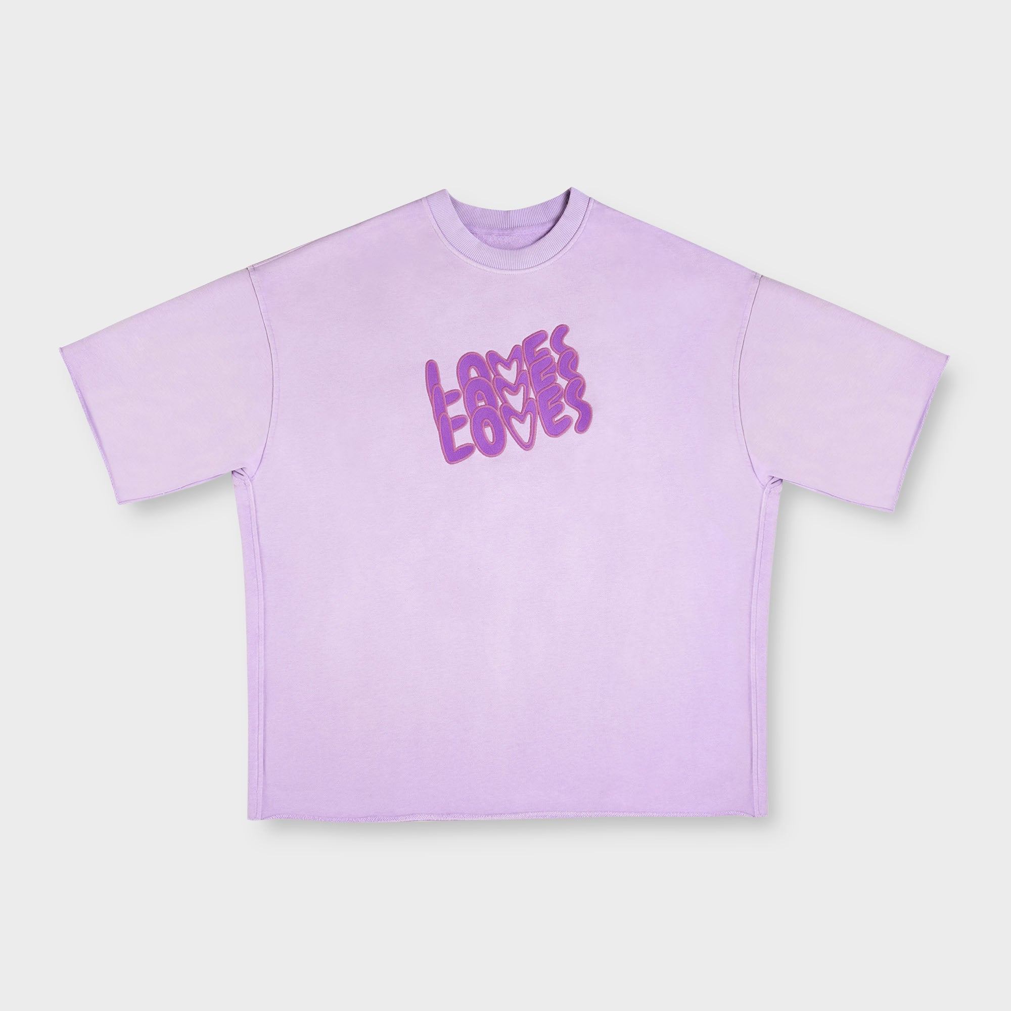 THREE LOVES SWEAT TEE (PURPLE)