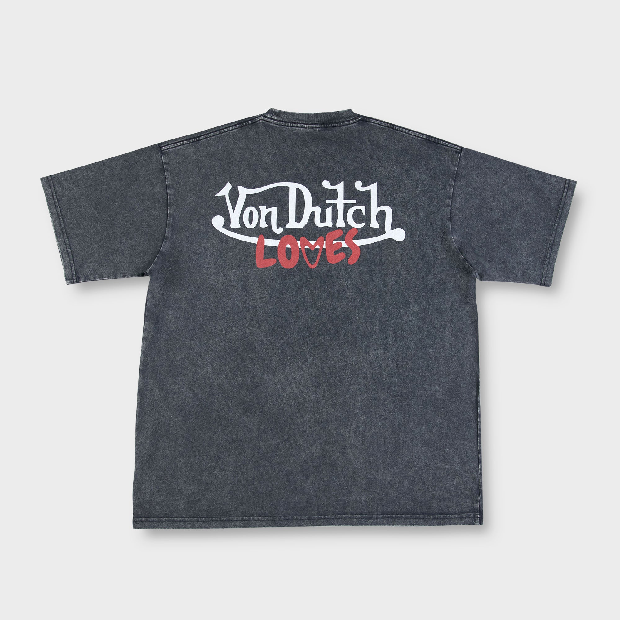 HEART TEE (VINTAGE WASHED BLACK)