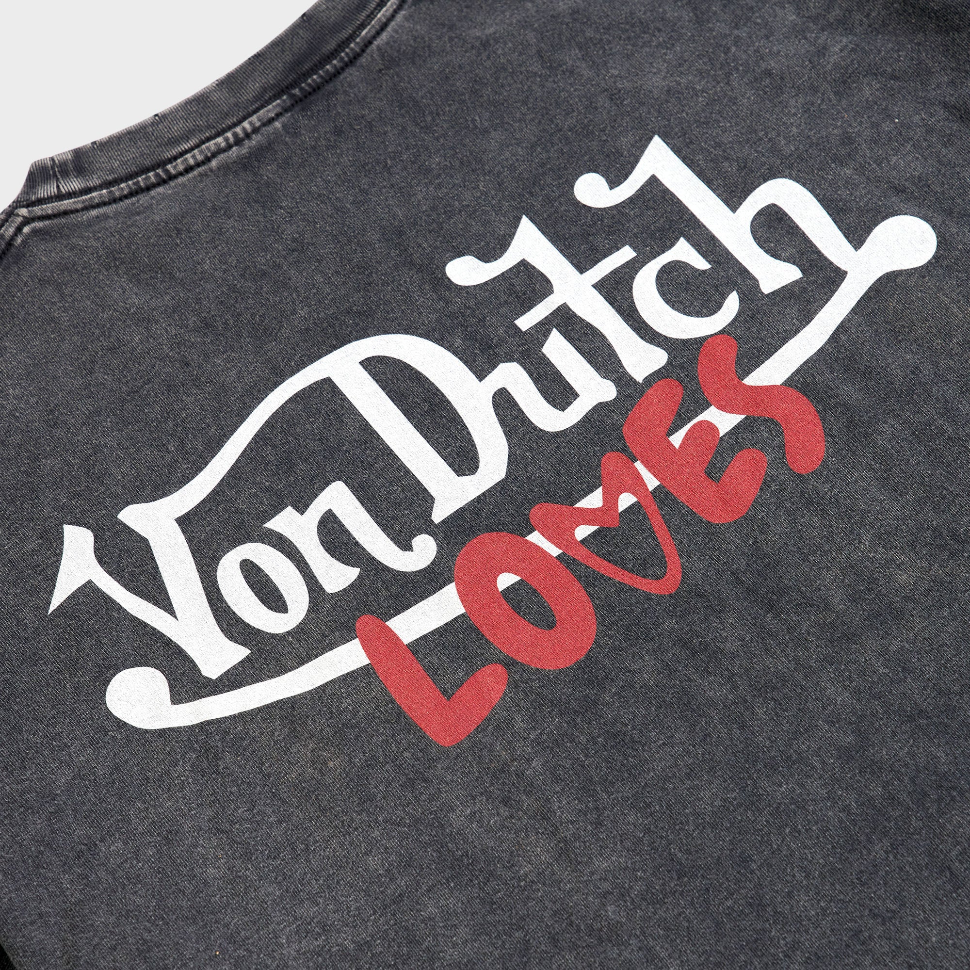 HEART TEE (VINTAGE WASHED BLACK)