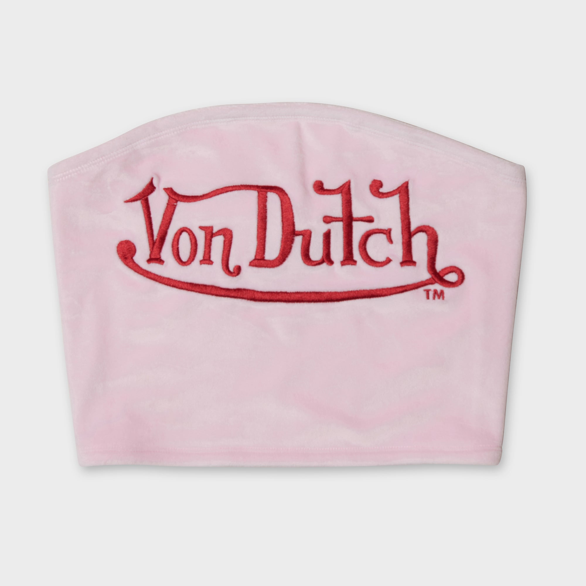 CALIFORNIA VELOUR TUBE TOP (PINK)
