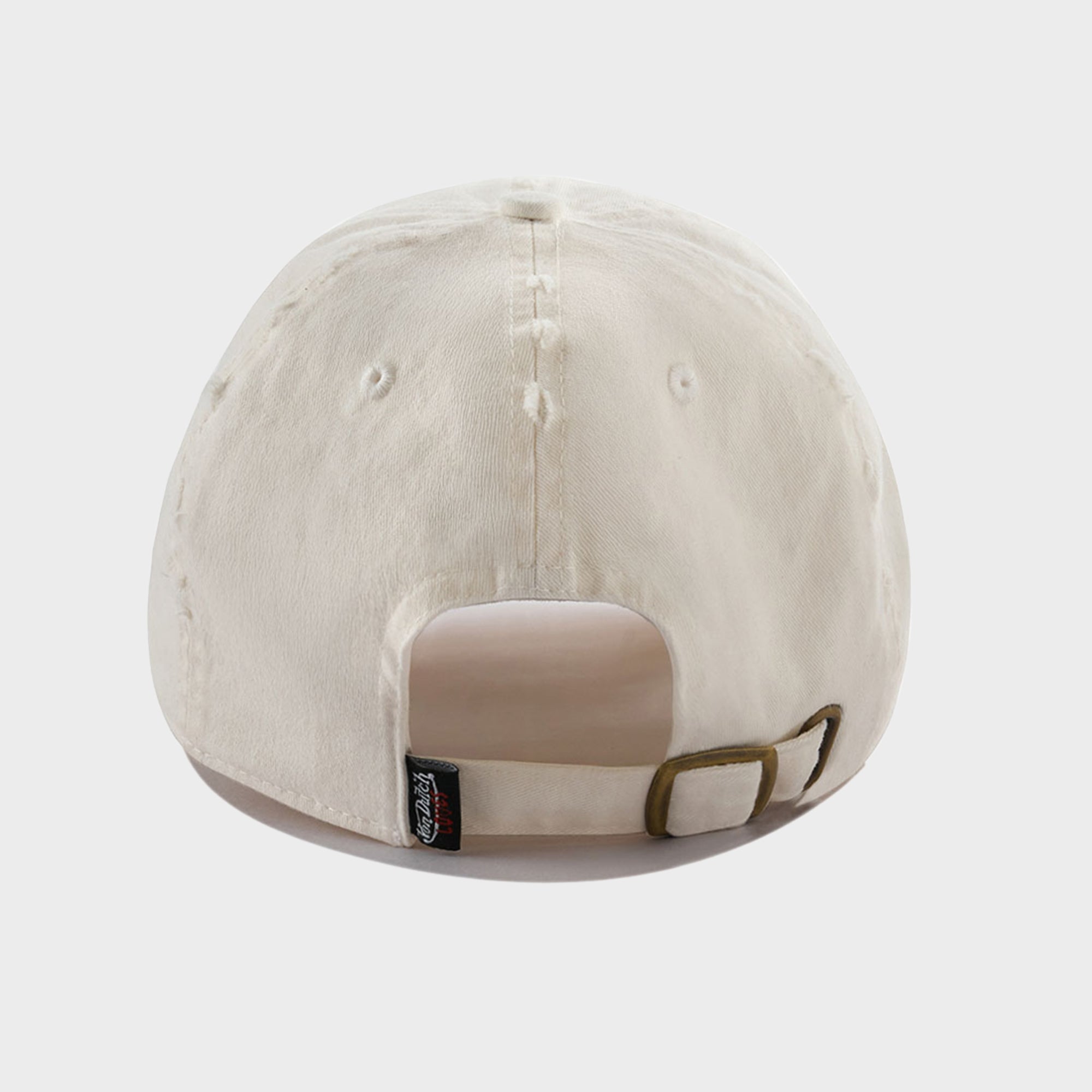 WHITE DISTRESSED DAD HAT