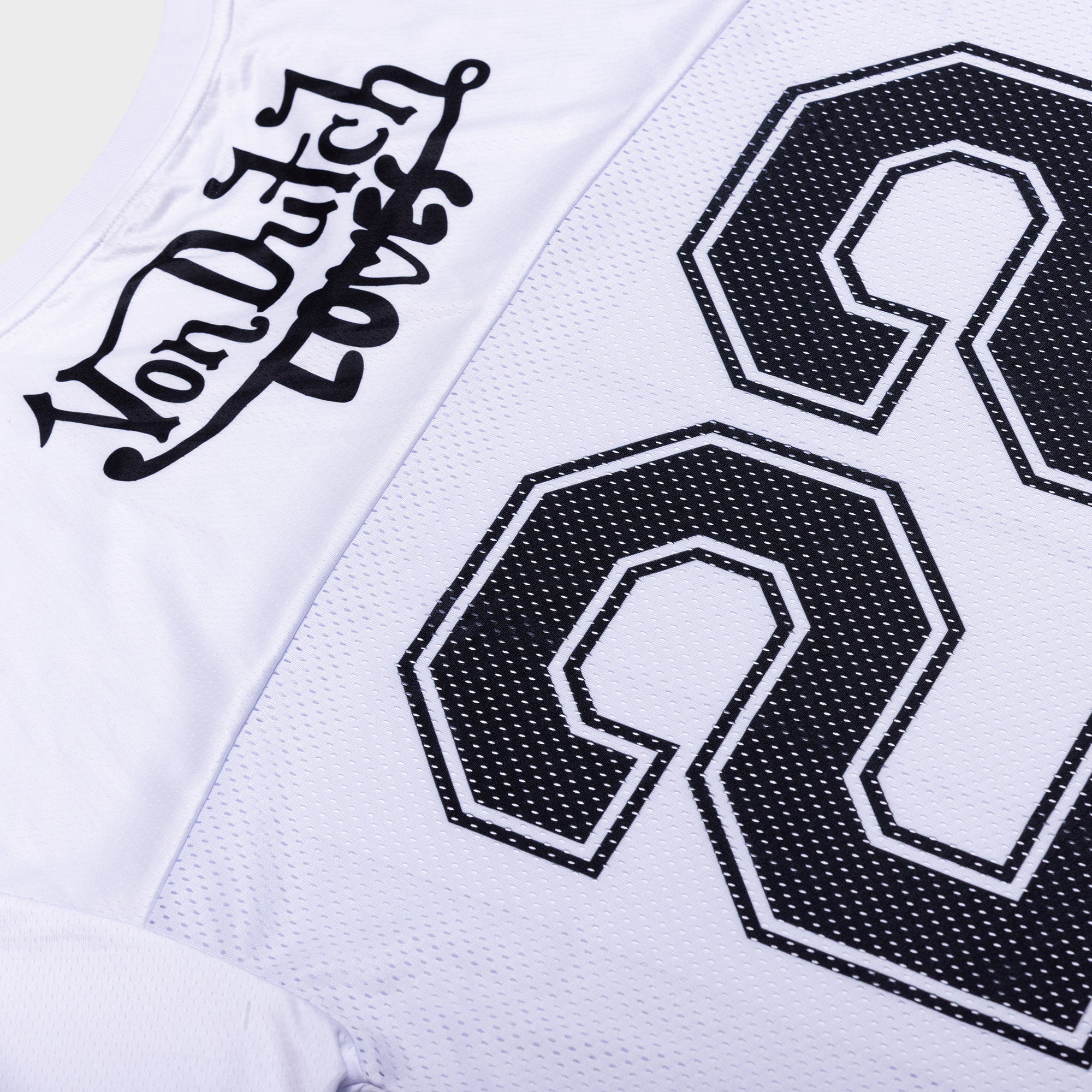 LOVES 22 AMERICAN FOOTBALL JERSEY (WHITE & BLACK)