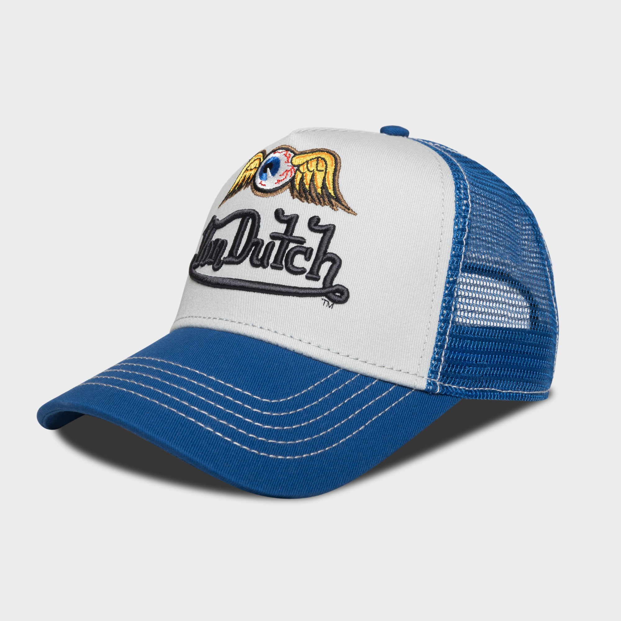 HEAVY EMBROIDERED FLYING EYE (BLUE)