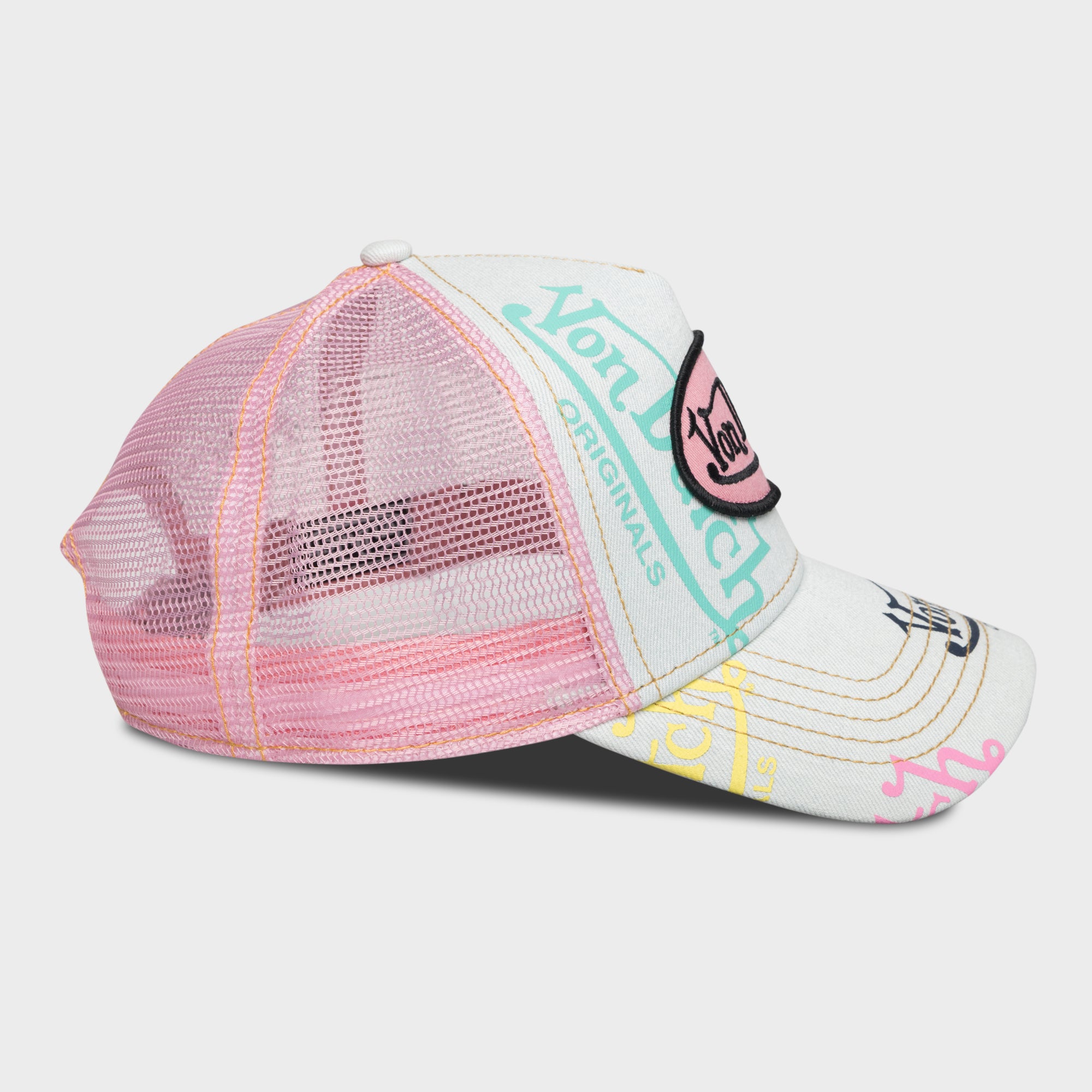 TAGGED TRUCKER (PINK TINT)