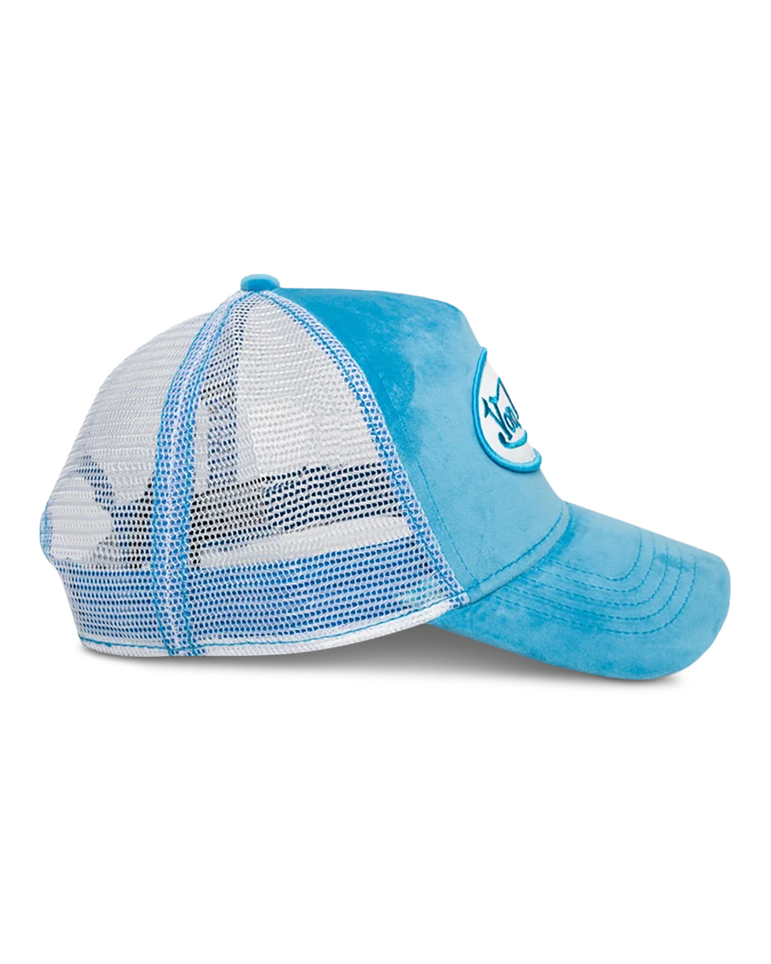 Von Dutch CERULEAN VELVET TRUCKER HAT