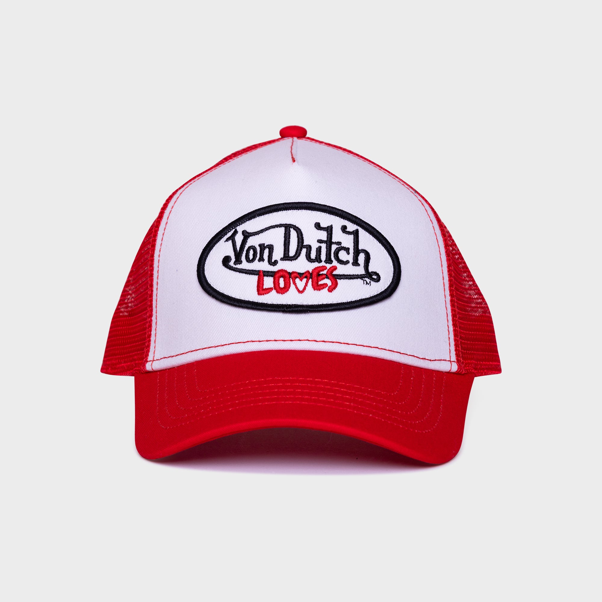 RED AND WHITE TRUCKER