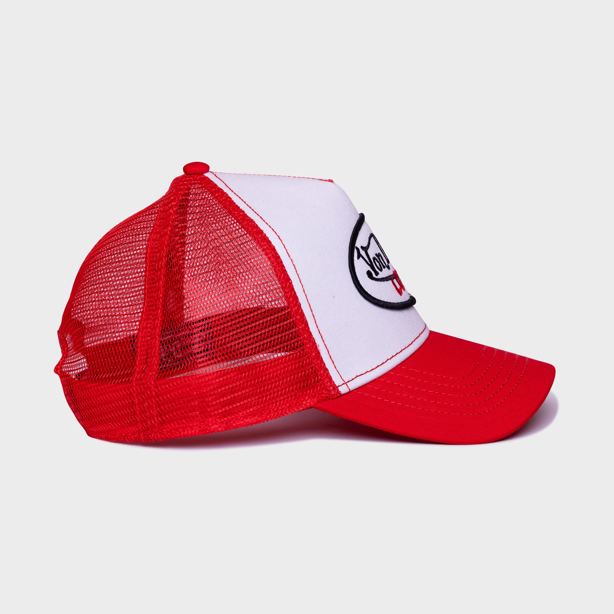 RED AND WHITE TRUCKER