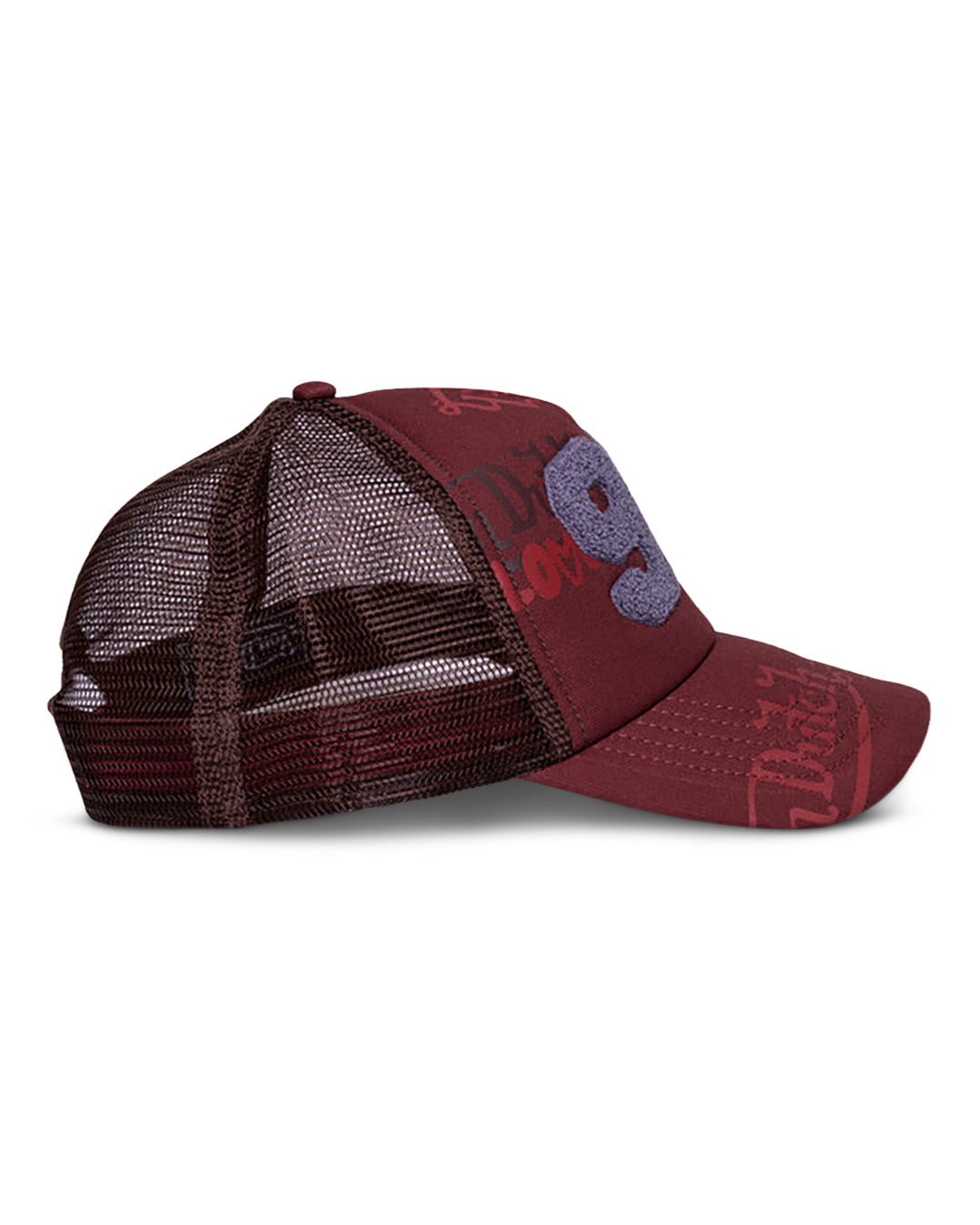 Von Dutch 99 TRUCKER HAT in RUST RED