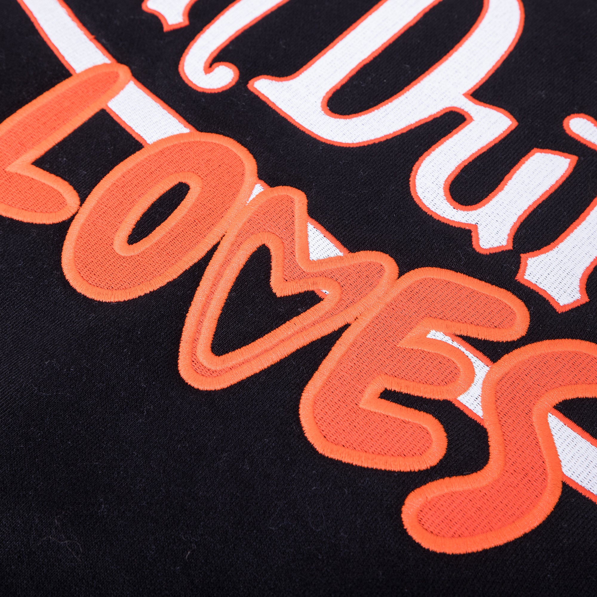 3 LOVES OVERSIZE HOODIE (BLACK)