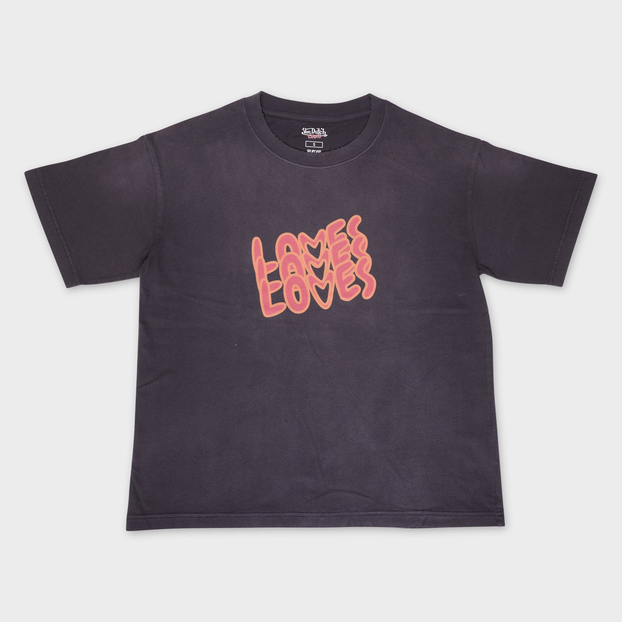 THREE LOVES TEE COTTON BLACK