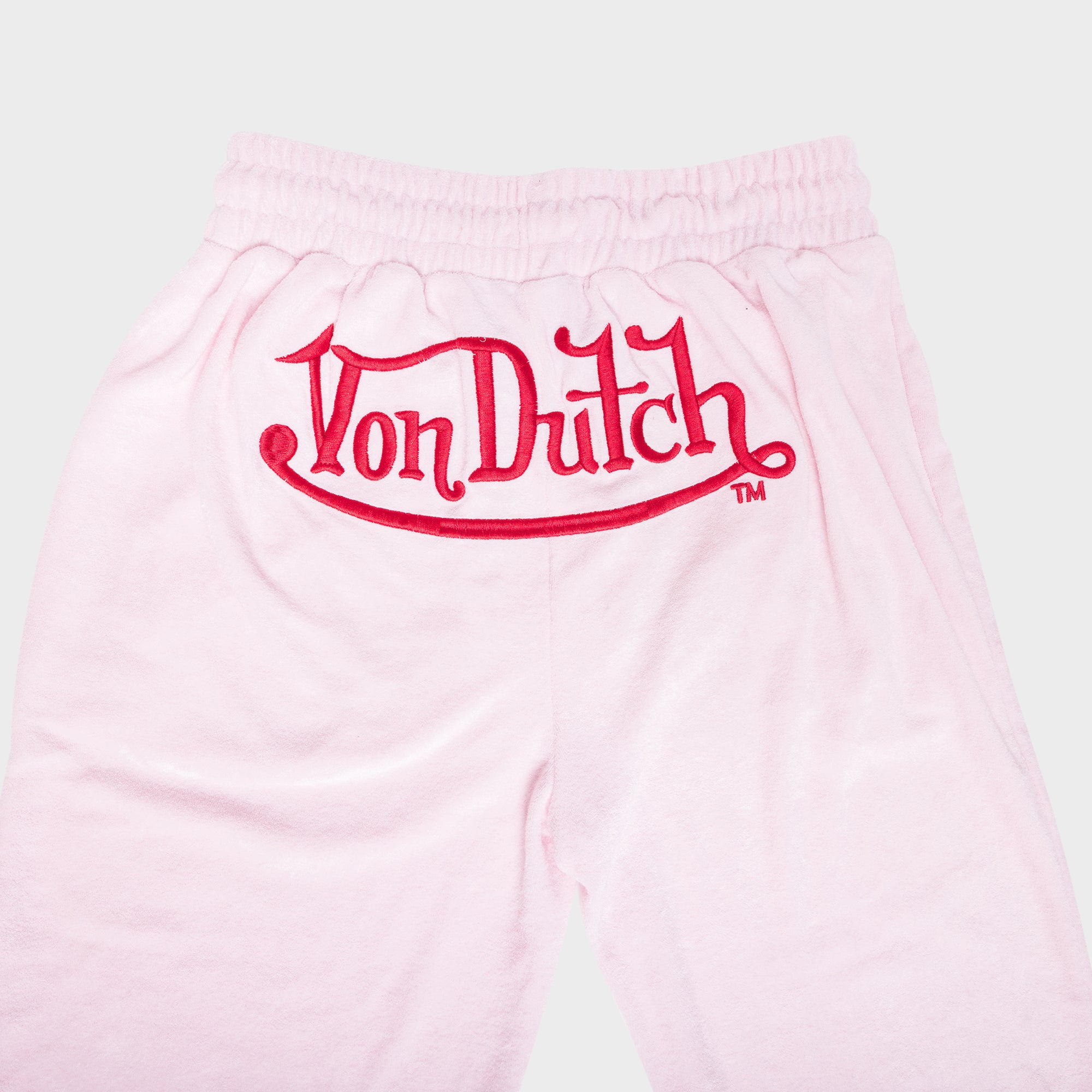 CALIFORNIA VELOUR JOGGING BOTTOMS (PINK)