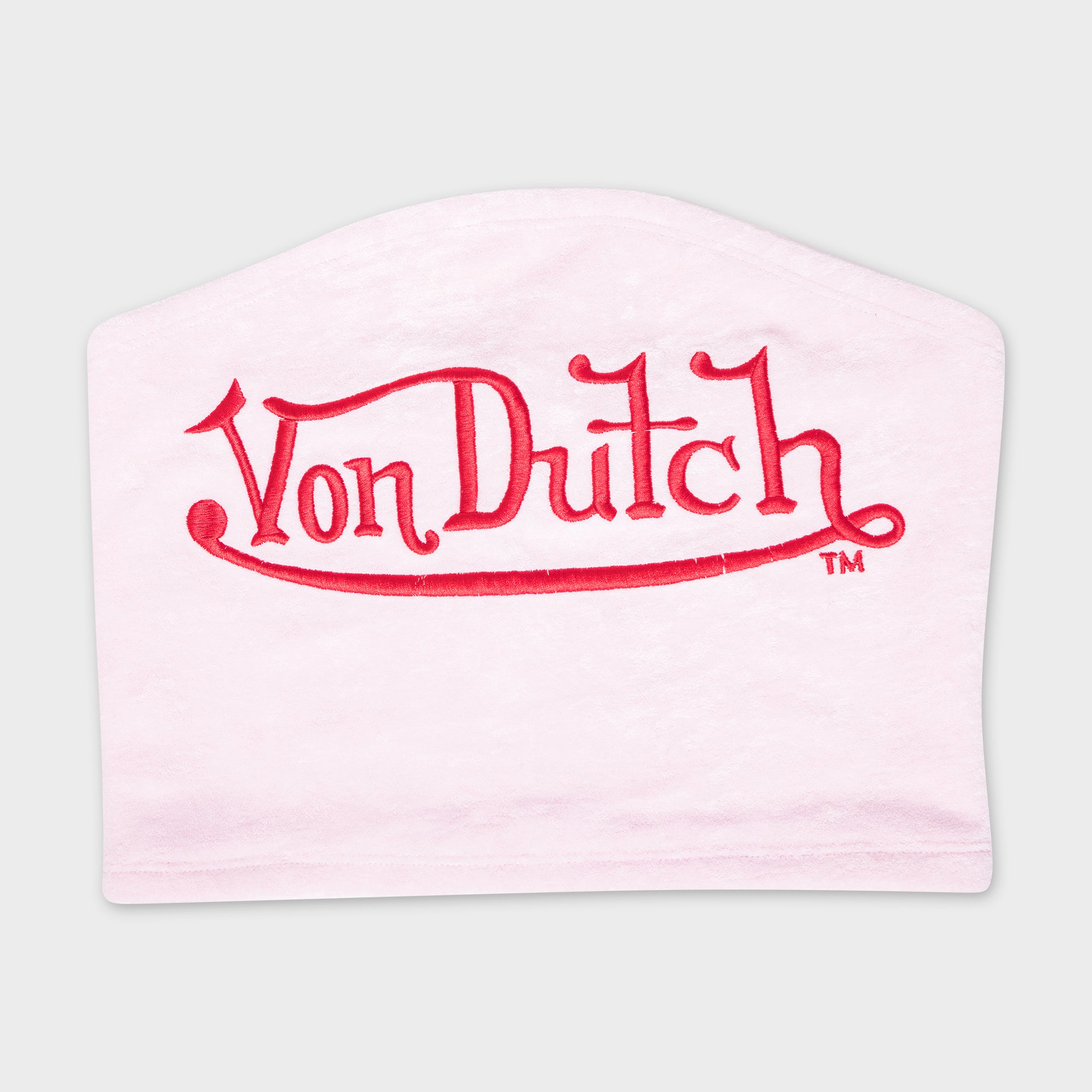 CALIFORNIA VELOUR TUBE TOP (PINK)