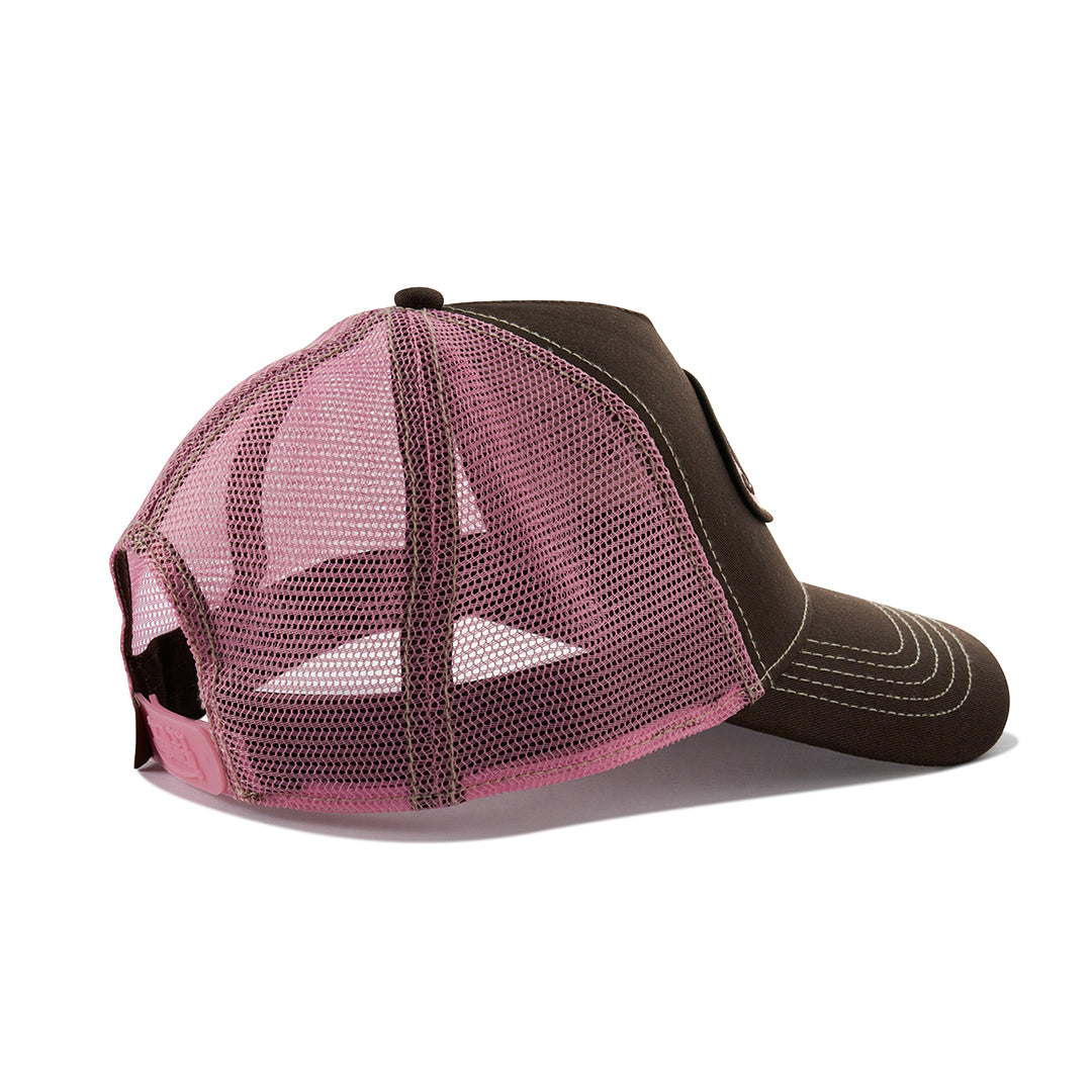 STAPLE TRUCKER IN CHOC PINK