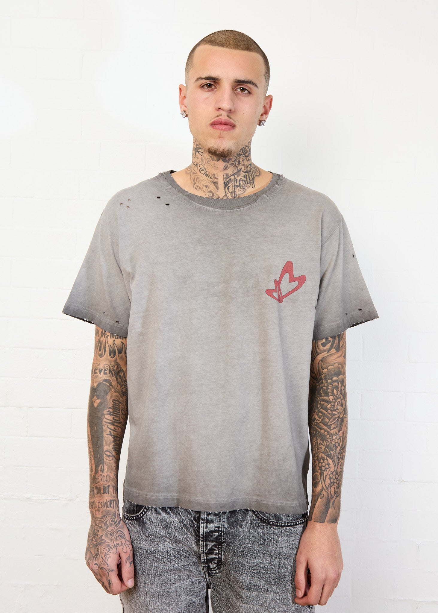 WINGS T (GREY STONE- OVERSIZE)