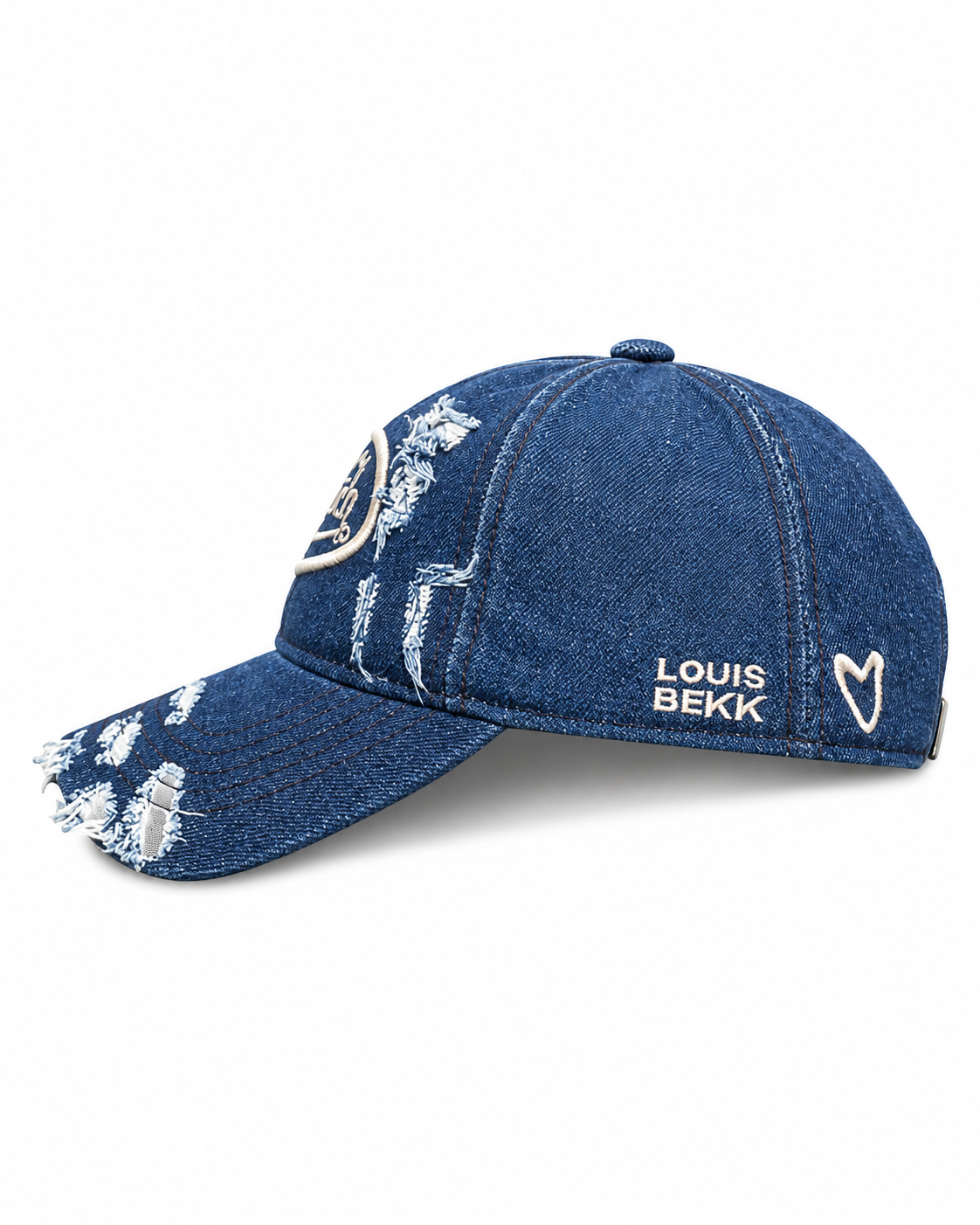 VON DUTCH LOVES X LOUIS BEKK HAT IN DISTRESSED DENIM HAT