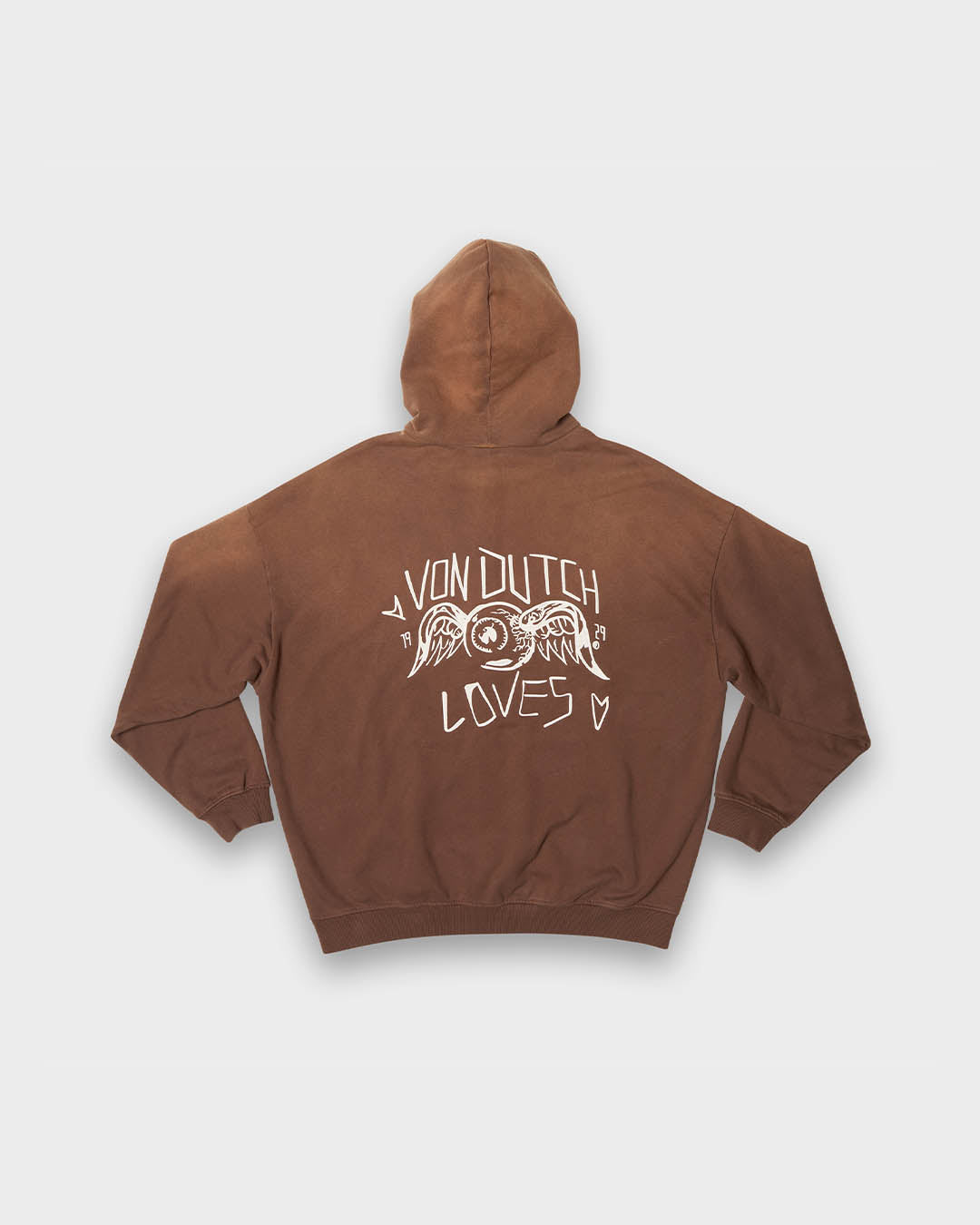 FLYING EYE HOODIE (OVERSIZE BROWN)