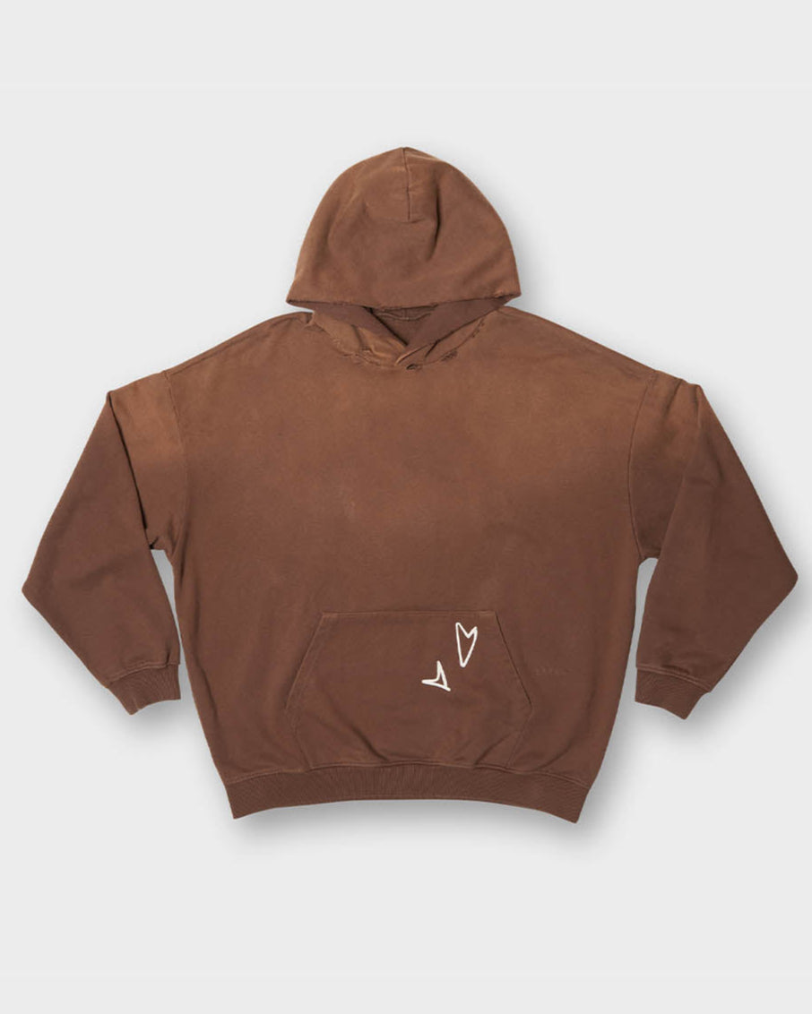 FLYING EYE HOODIE (OVERSIZE BROWN)