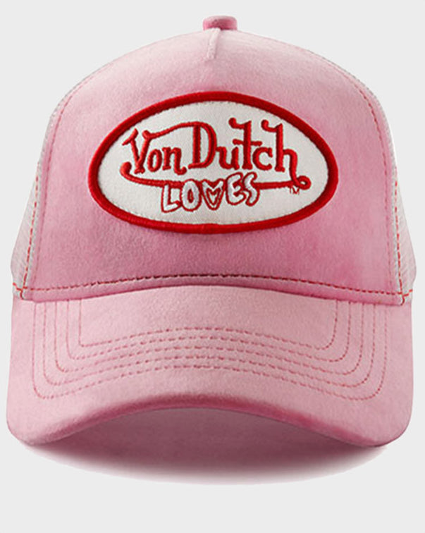 PINK VELVET TRUCKER