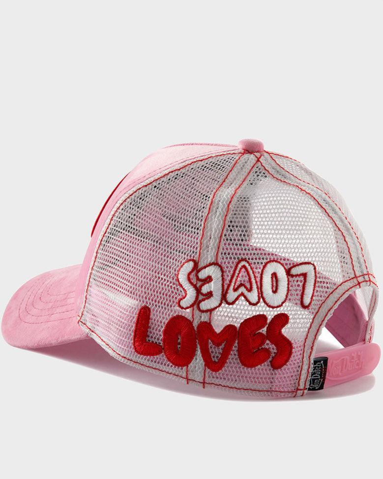 PINK VELVET TRUCKER