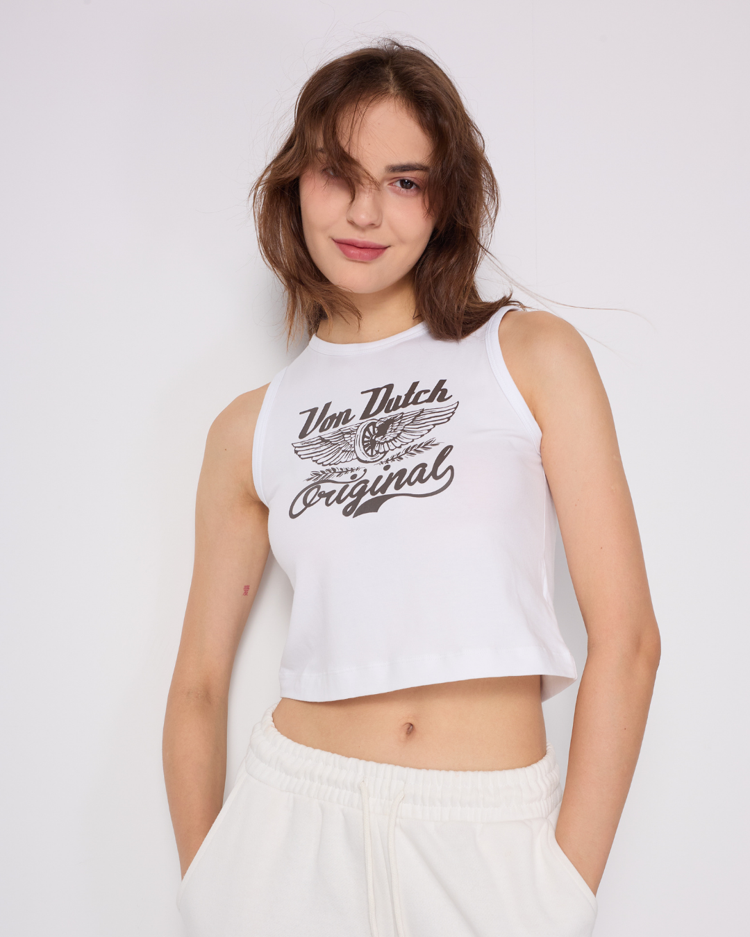 WINGED TYRE TANK (WHITE)