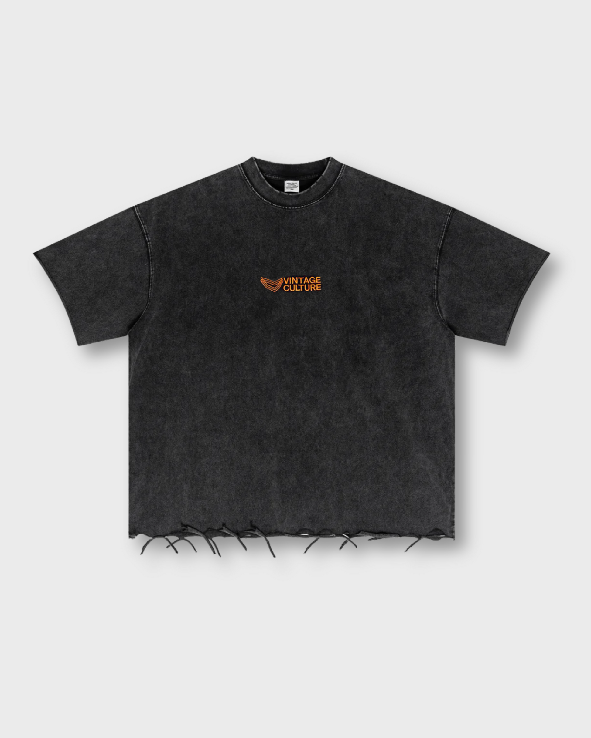 PRE-ORDER VINTAGE CULTURE X VON DUTCH LOVES DISTRESSED BLACK & ORANGE T-SHIRT